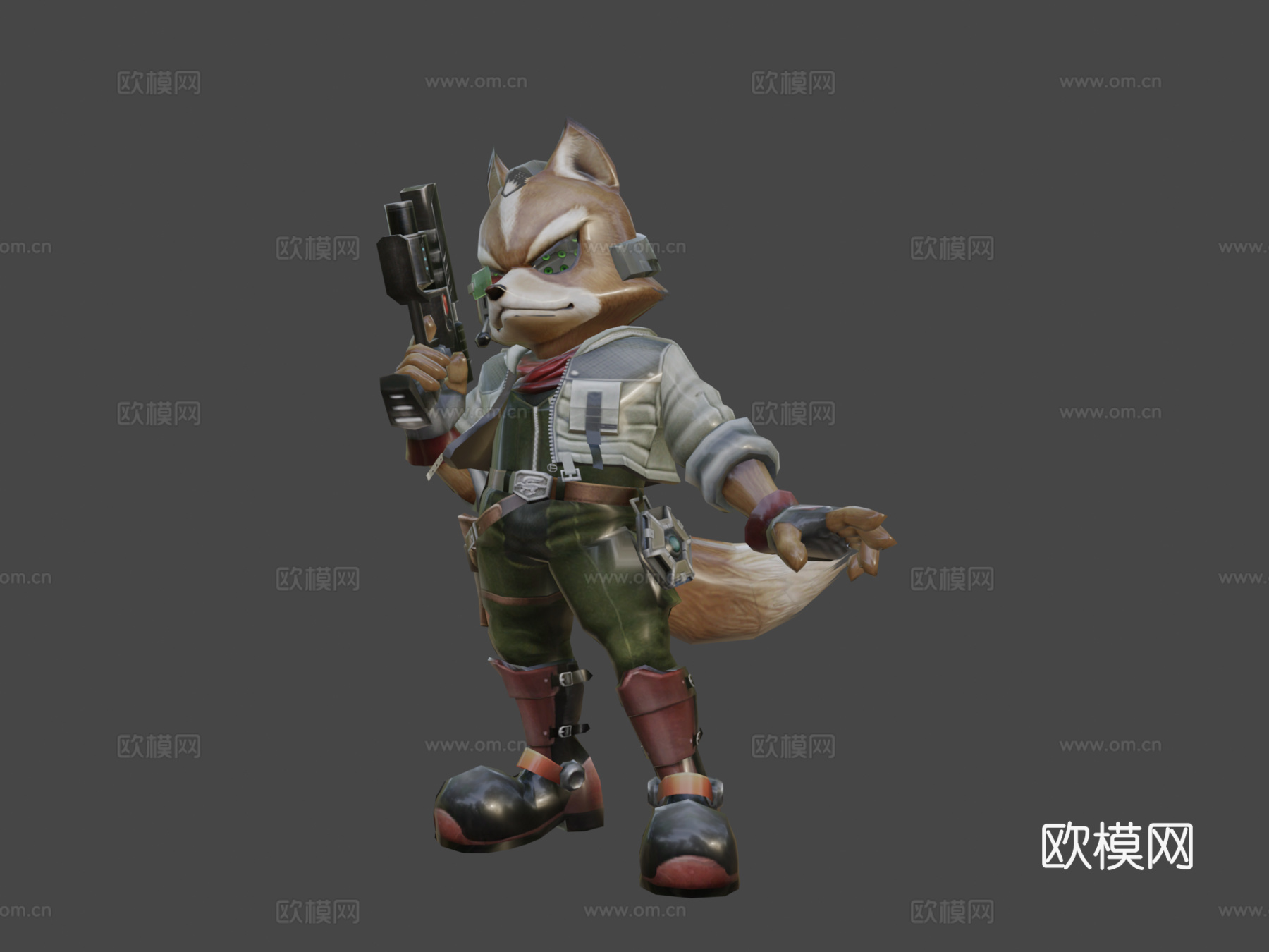 狐狸3d模型