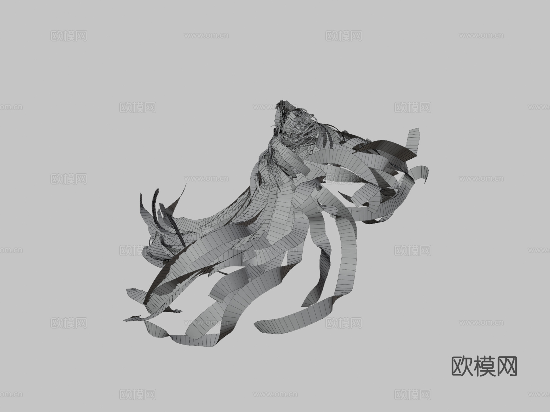 幻影刺客-刀塔2-倾斜笔刷3d模型