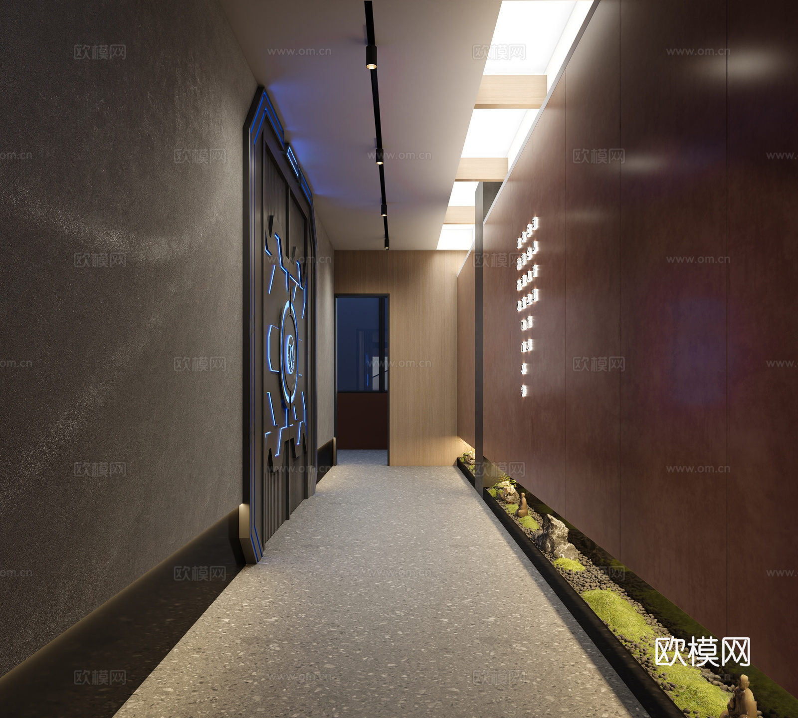 新中式禅意展厅 通用空间展厅 展厅 商用展厅3d模型