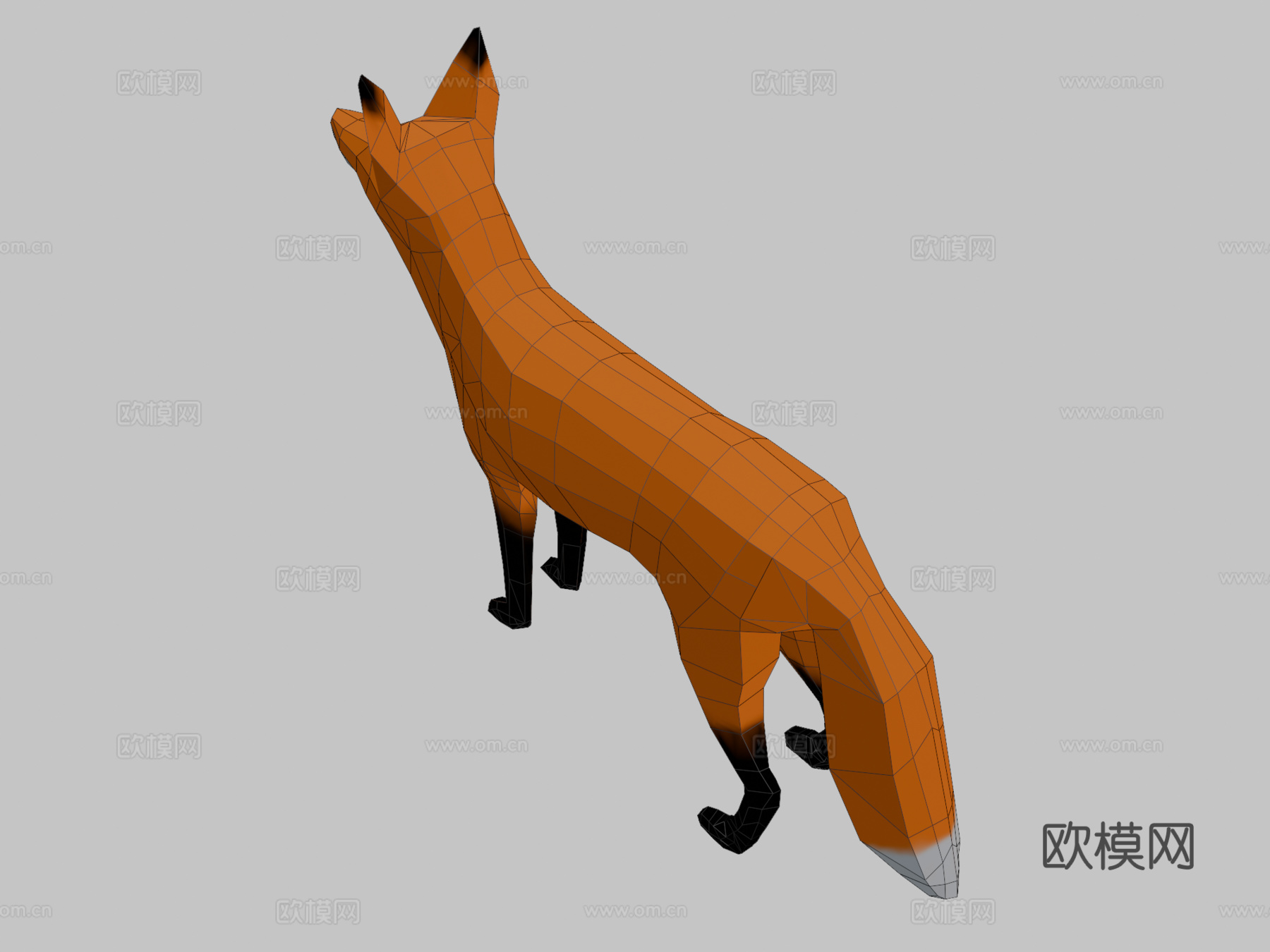 狐狸3d模型
