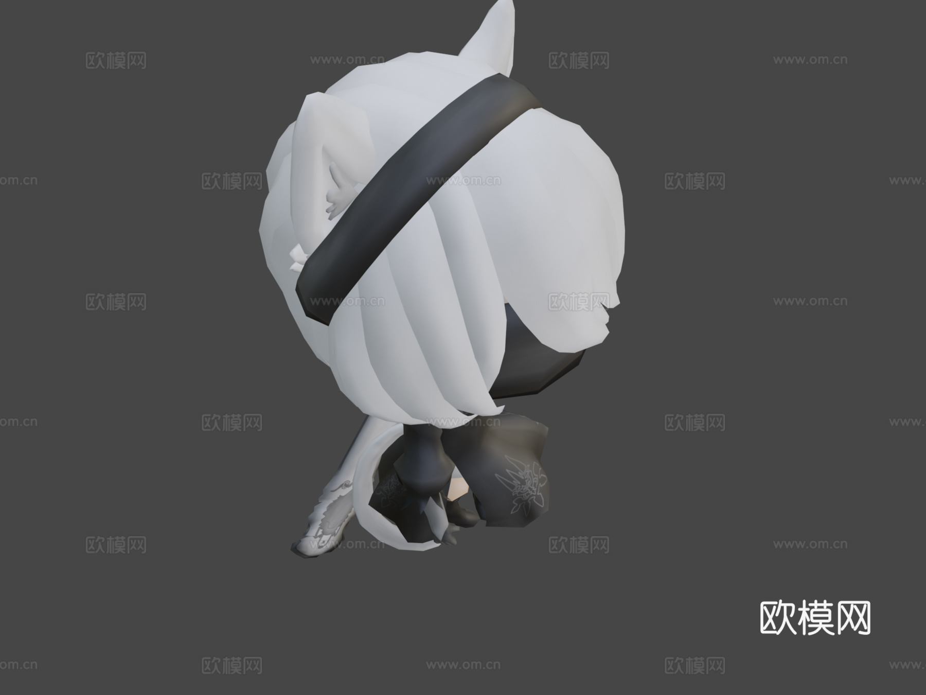 猫娘尤尔哈2B3d模型