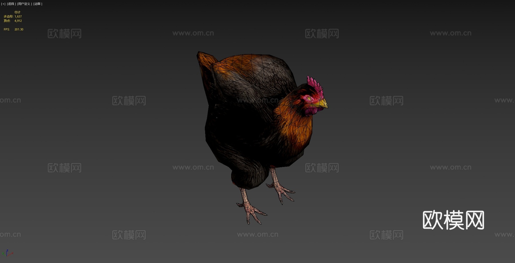 动画鸡3d模型