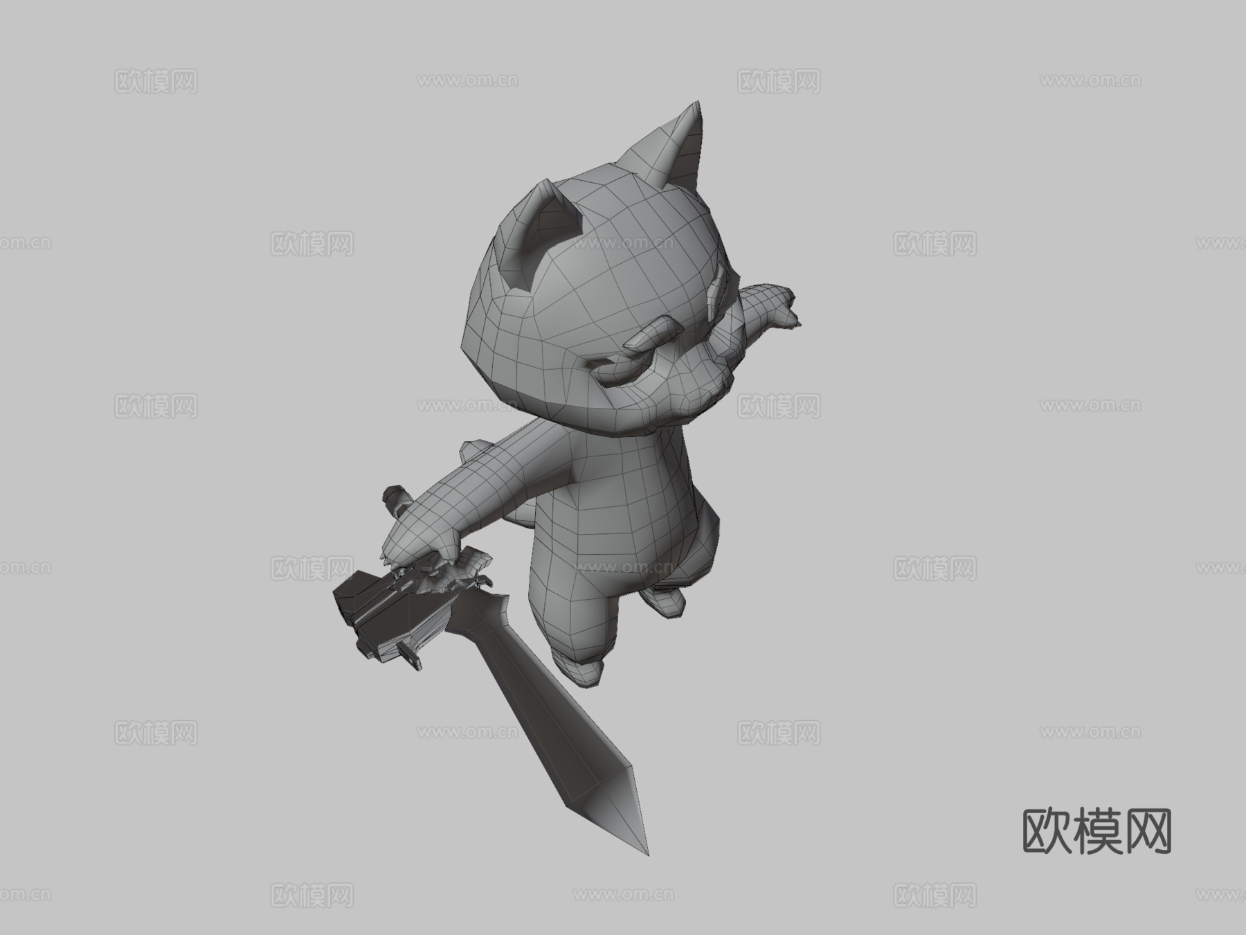 卡通猫3d模型