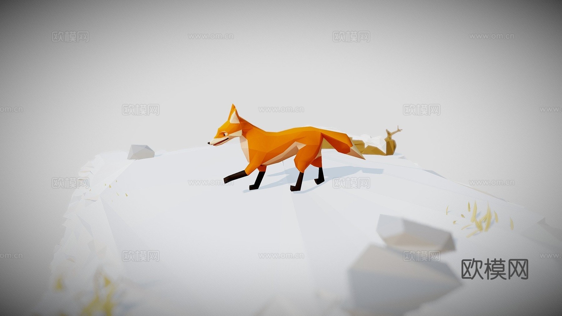狐狸3d模型