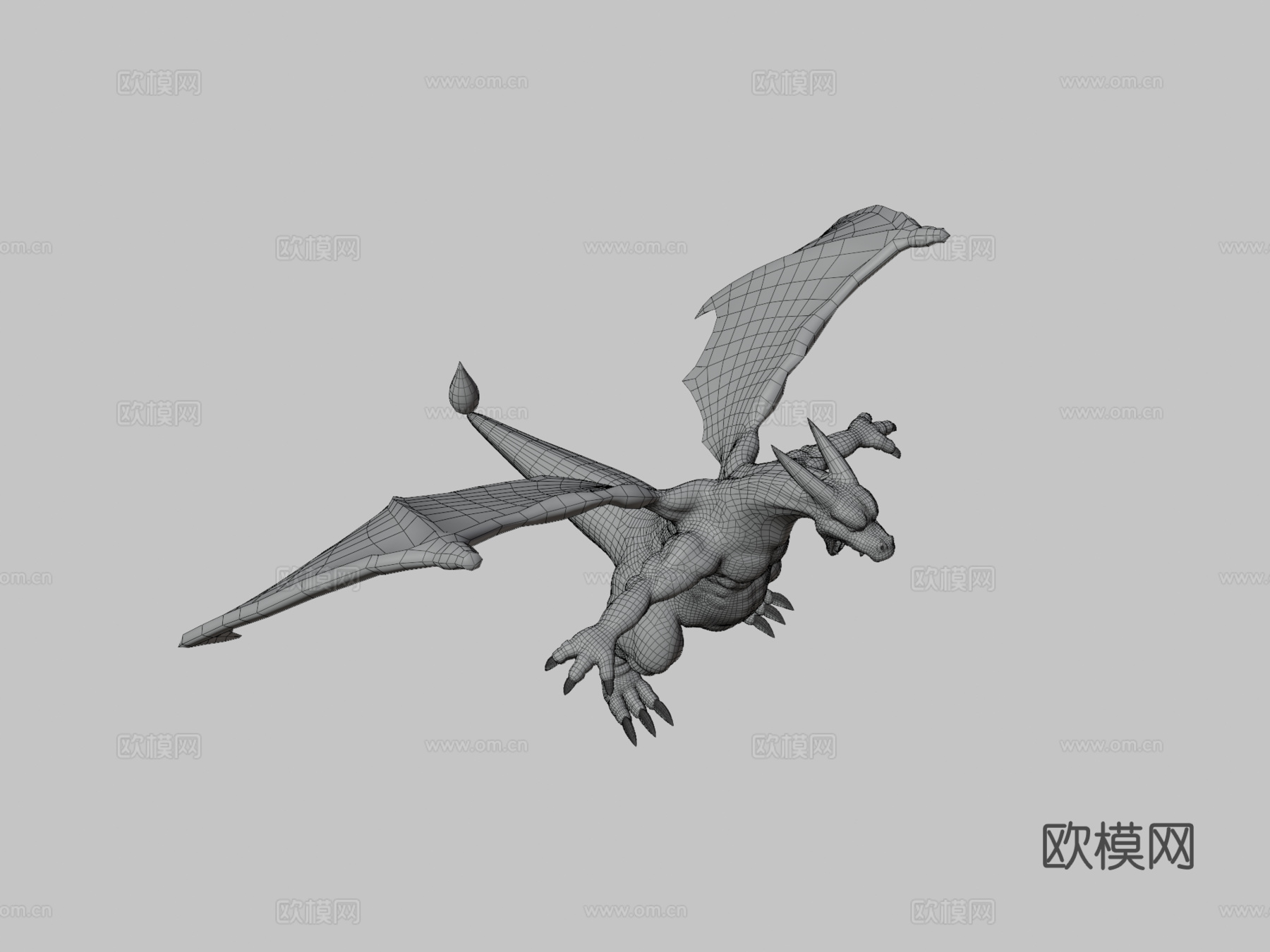 风格化龙3d模型
