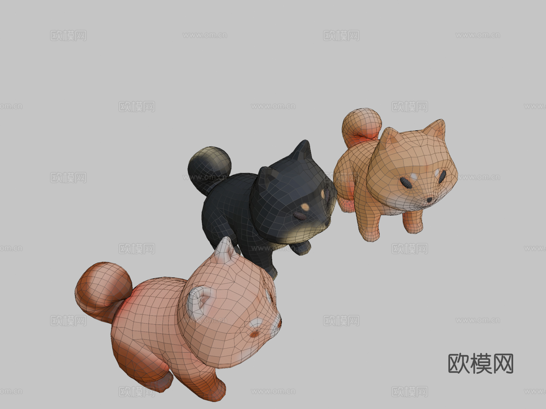 柴犬3d模型
