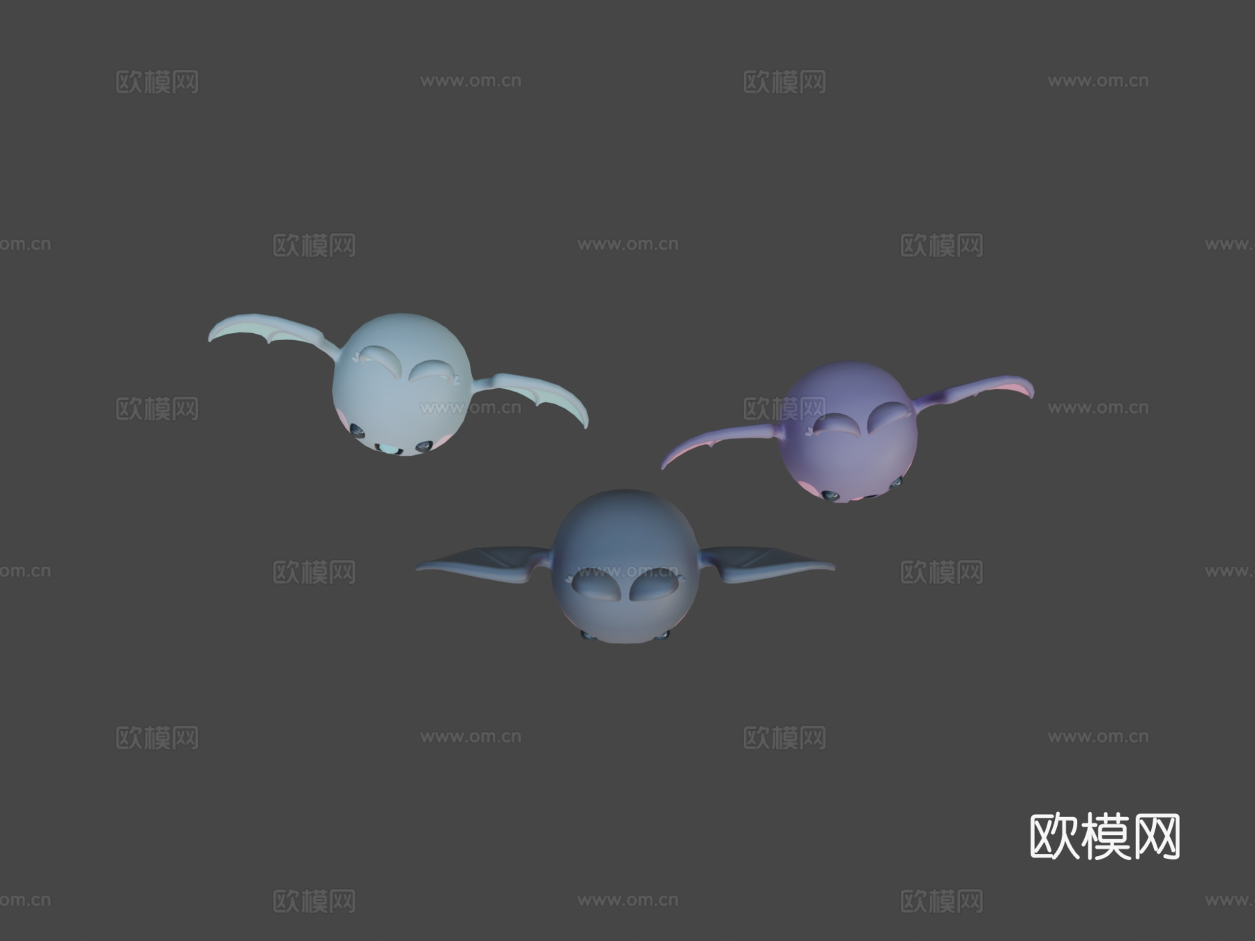 可爱小蝙蝠013d模型