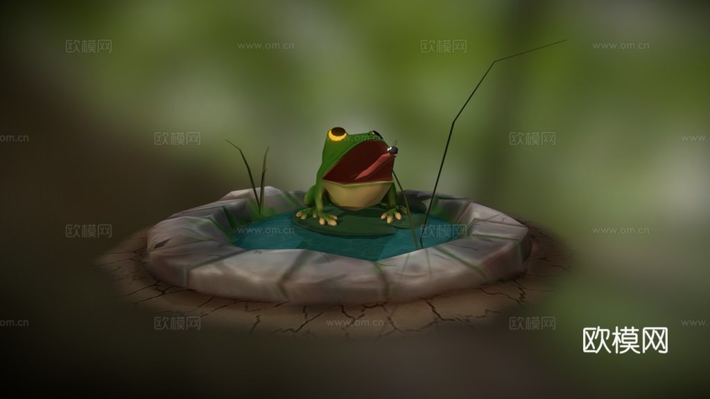 青蛙3d模型
