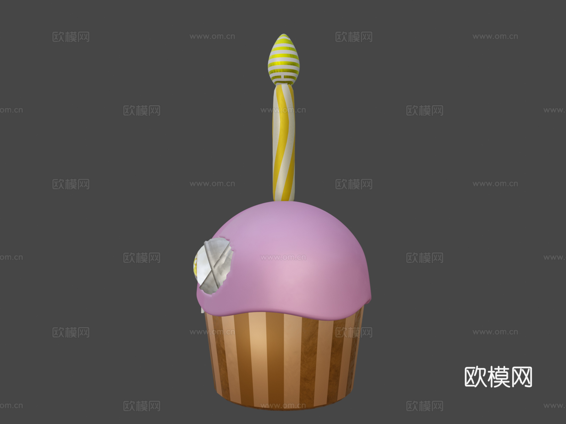 玩具熊的五夜后宫1杯子蛋糕3d模型
