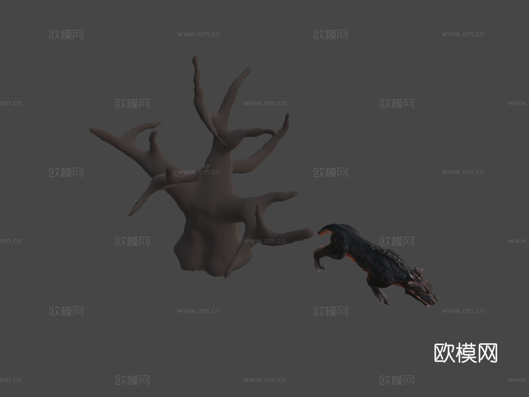 改良大型猫科动物-动画版3d模型