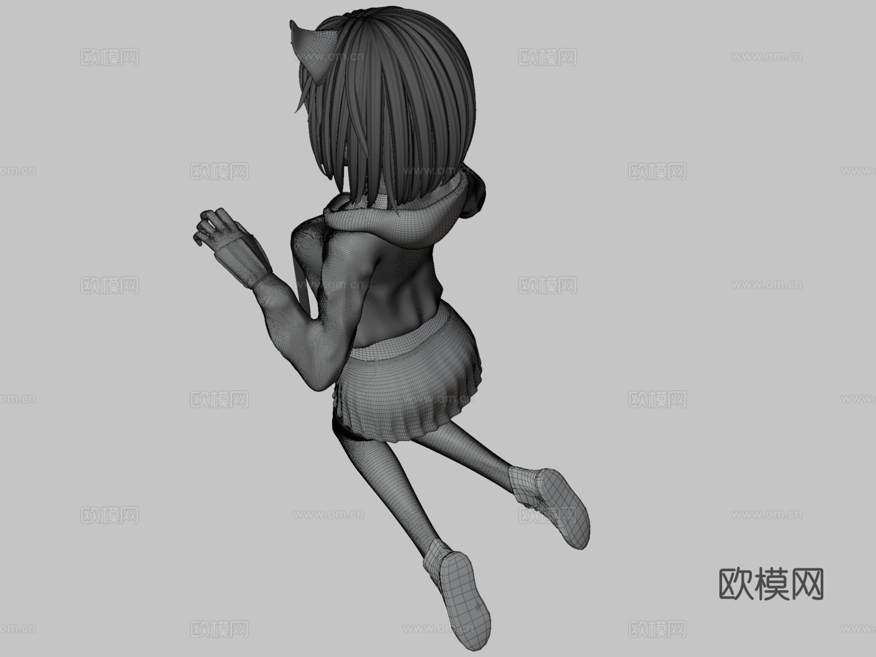猫女3d模型