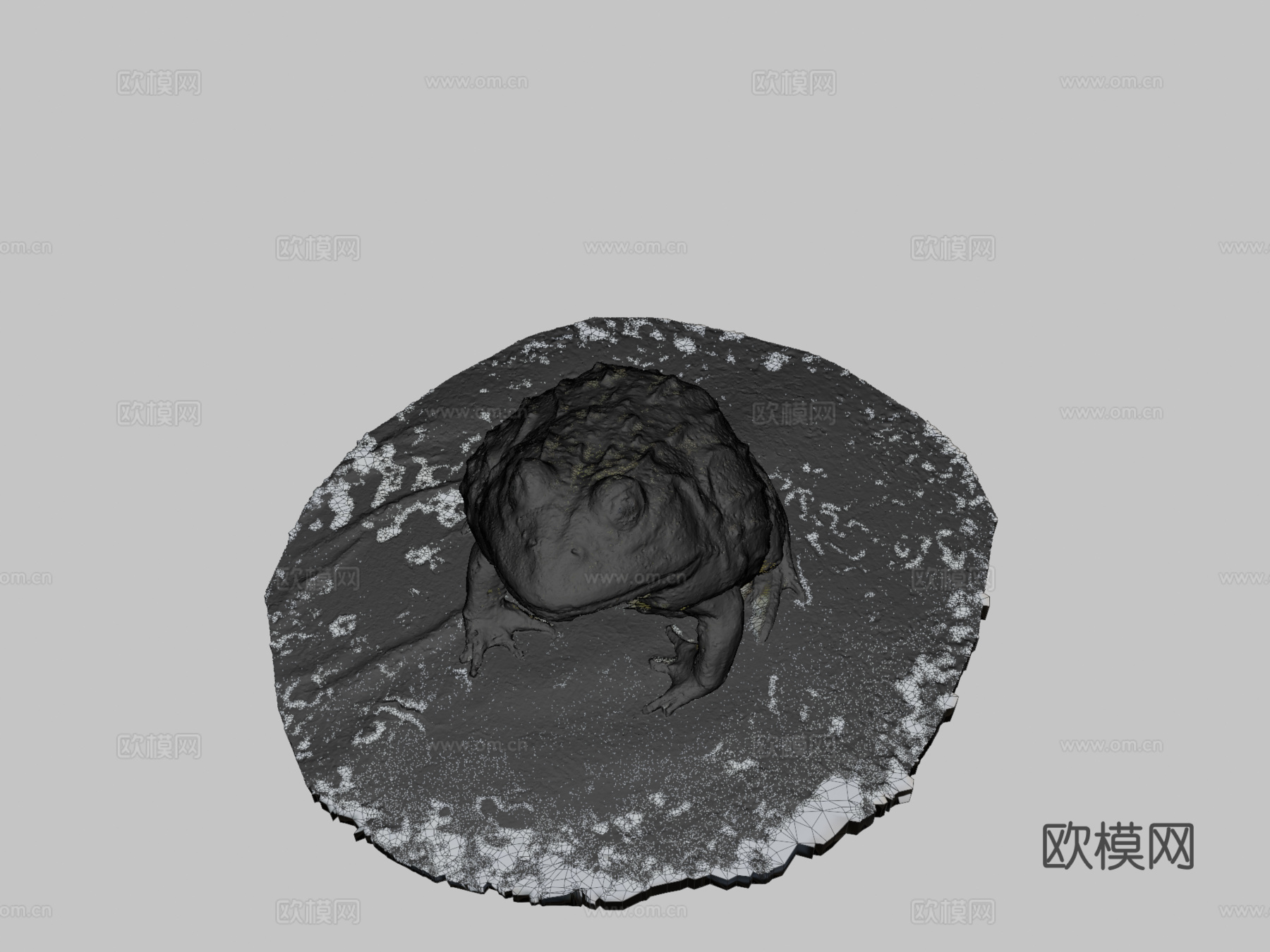 号模型-精灵蛙3d模型