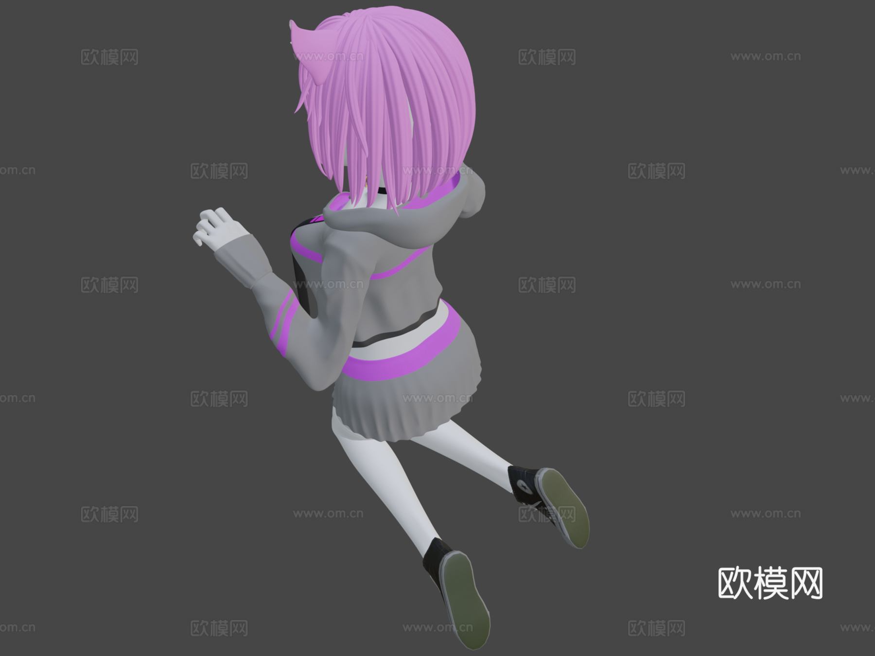猫女3d模型