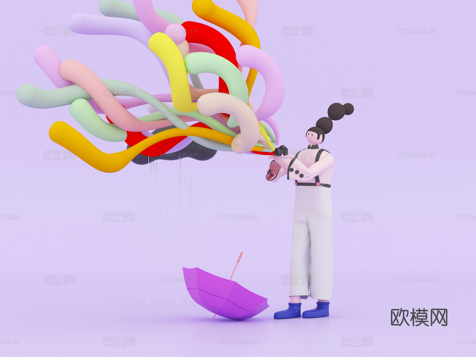 卡通人物 卡通su模型