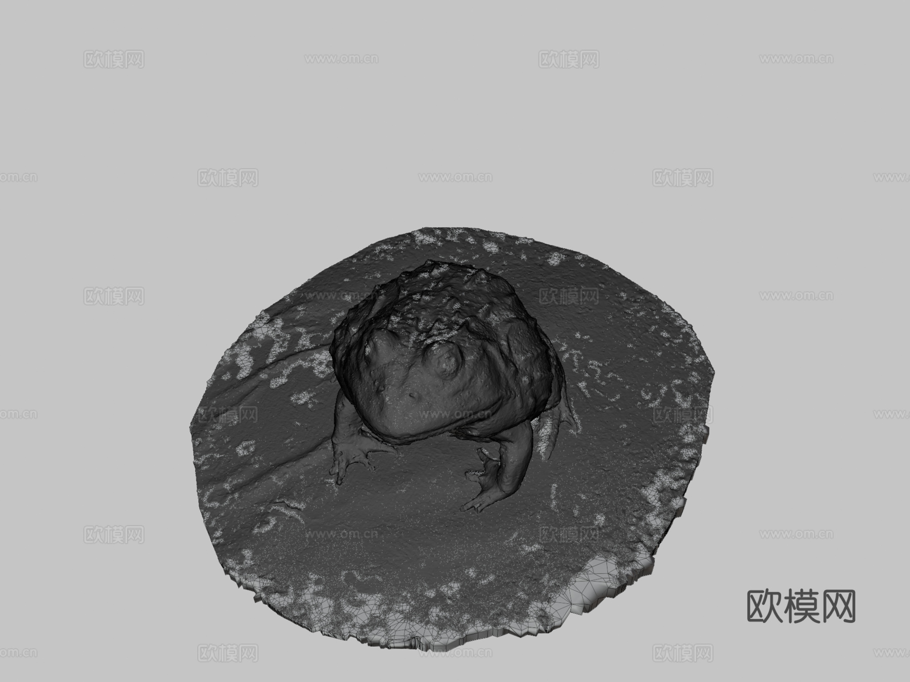号模型-精灵蛙3d模型