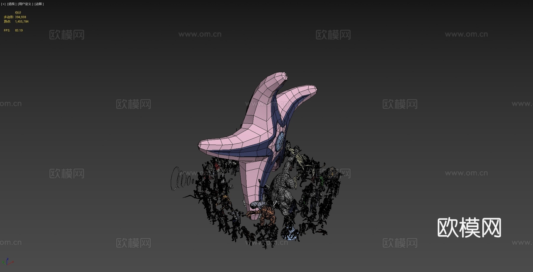DCEU角色拼贴3d模型
