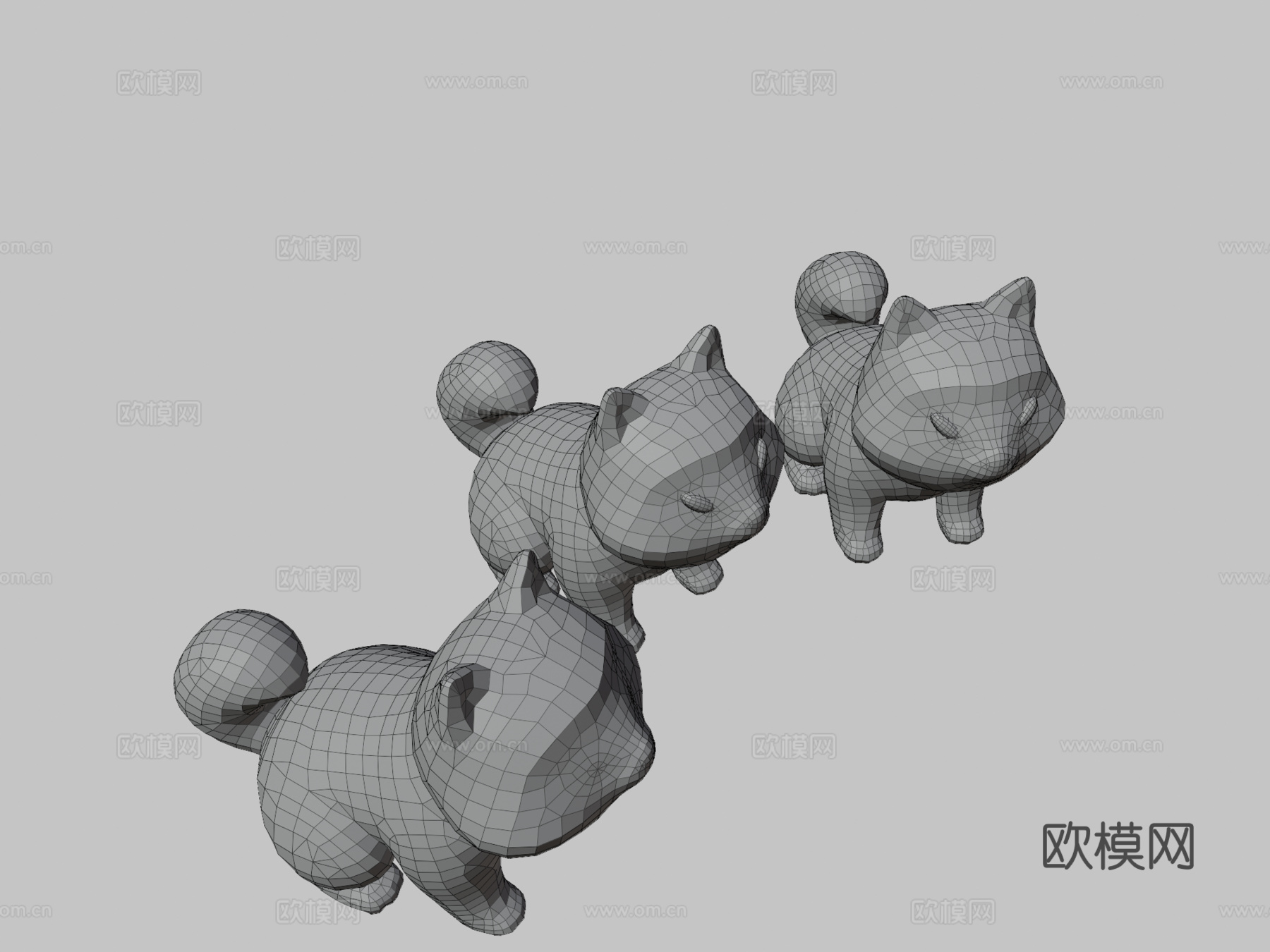 柴犬3d模型