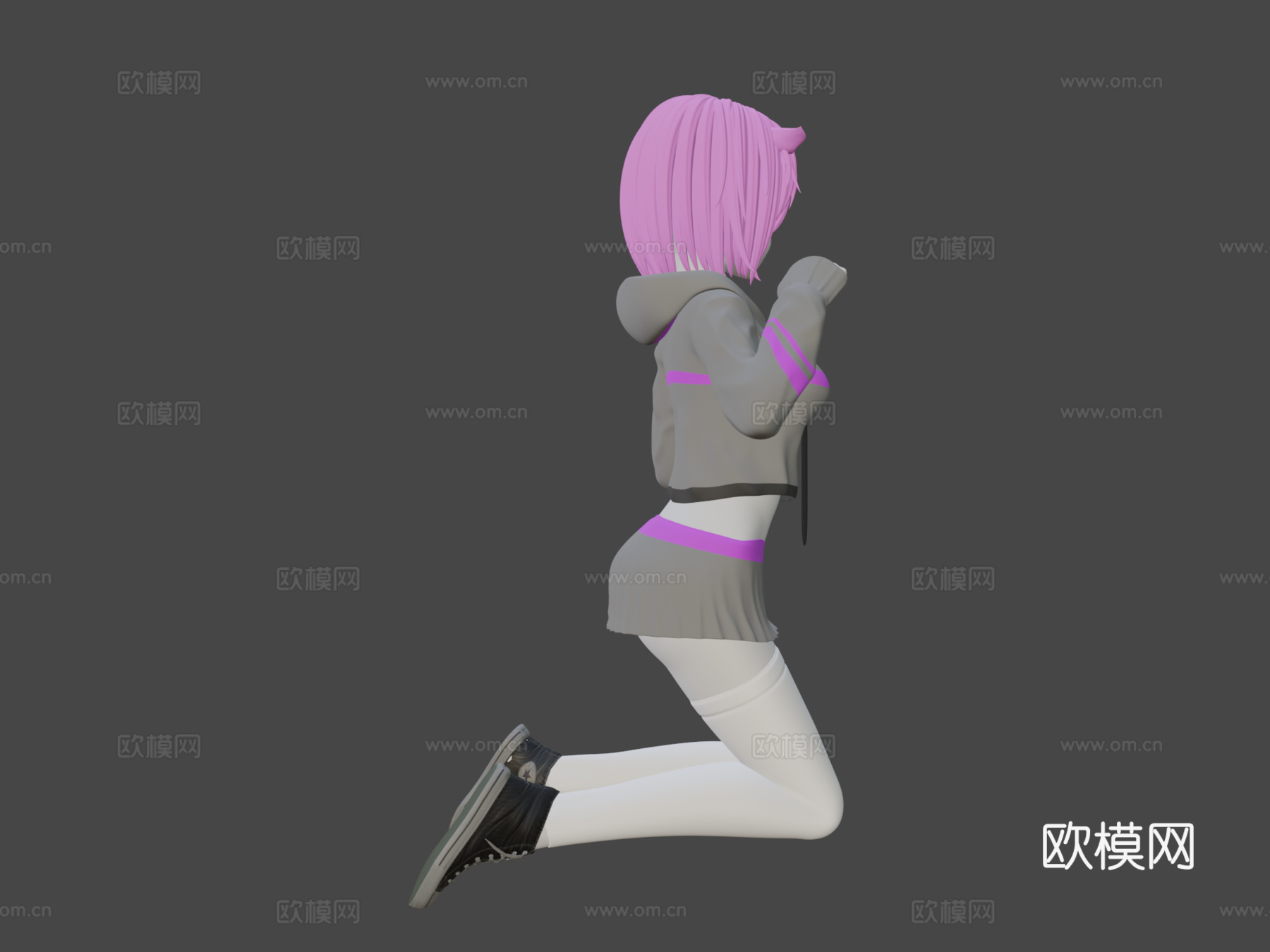 猫女3d模型