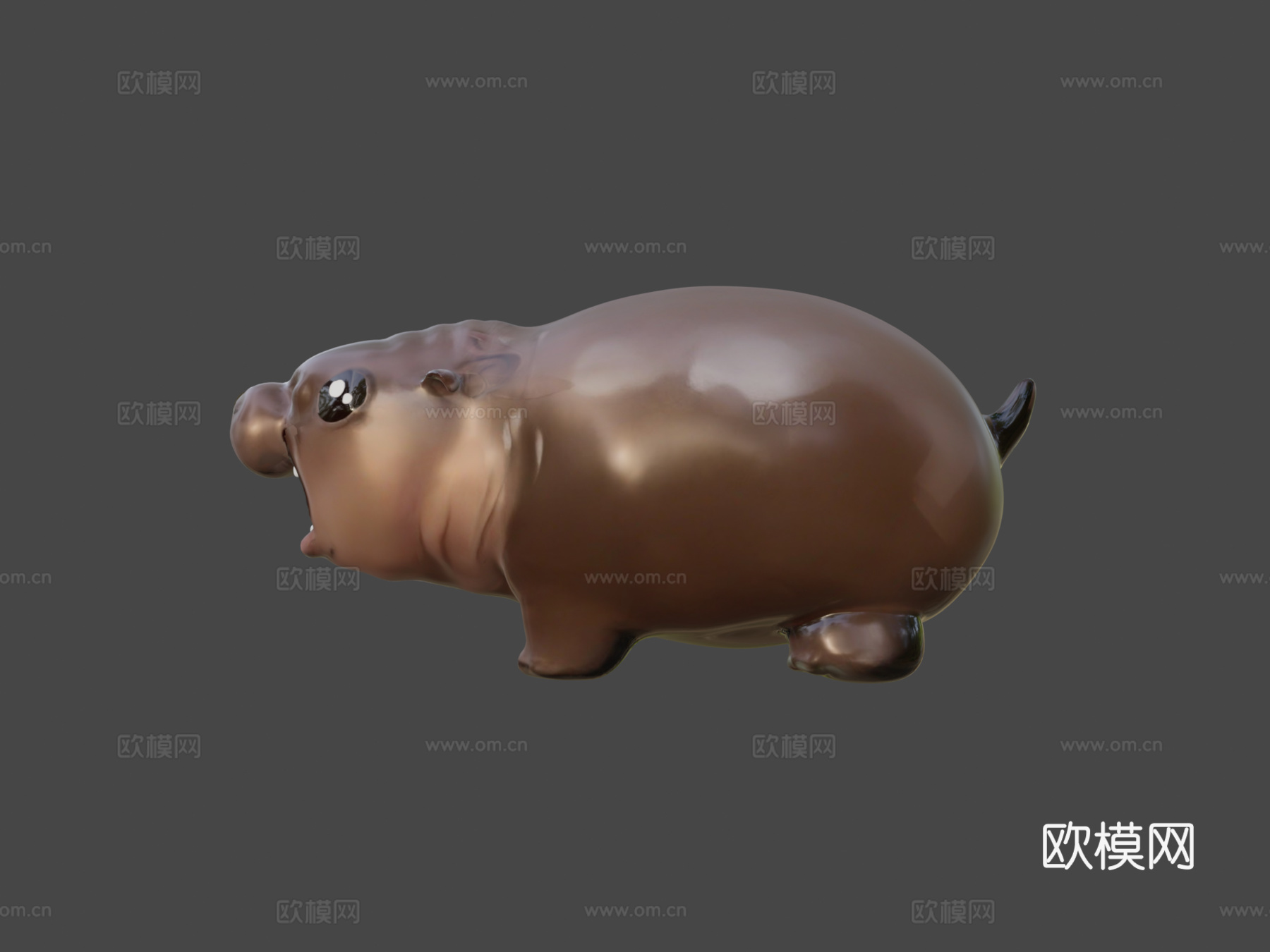 慕登-侏儒河马宝宝3d模型
