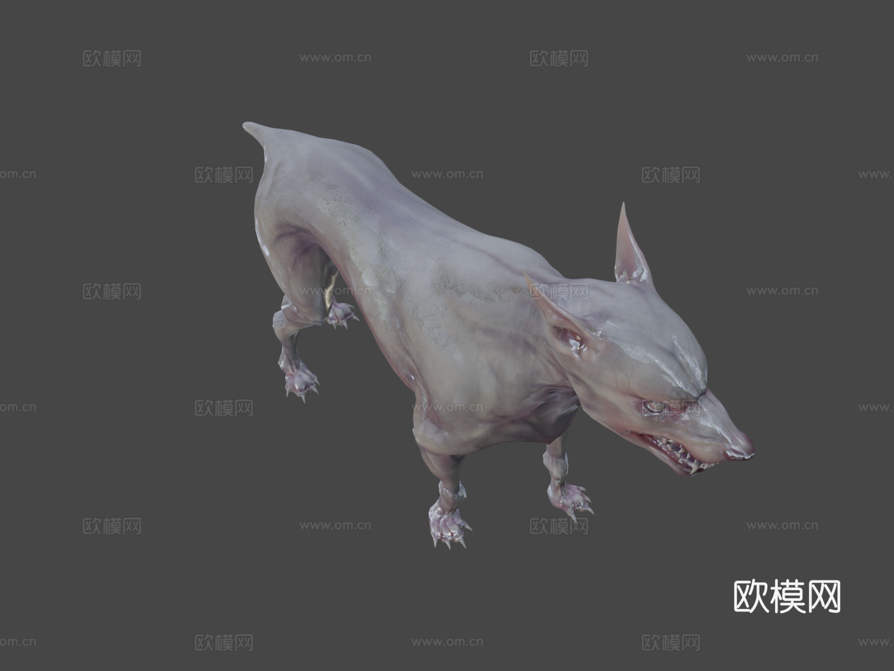 变异狗动画3d模型