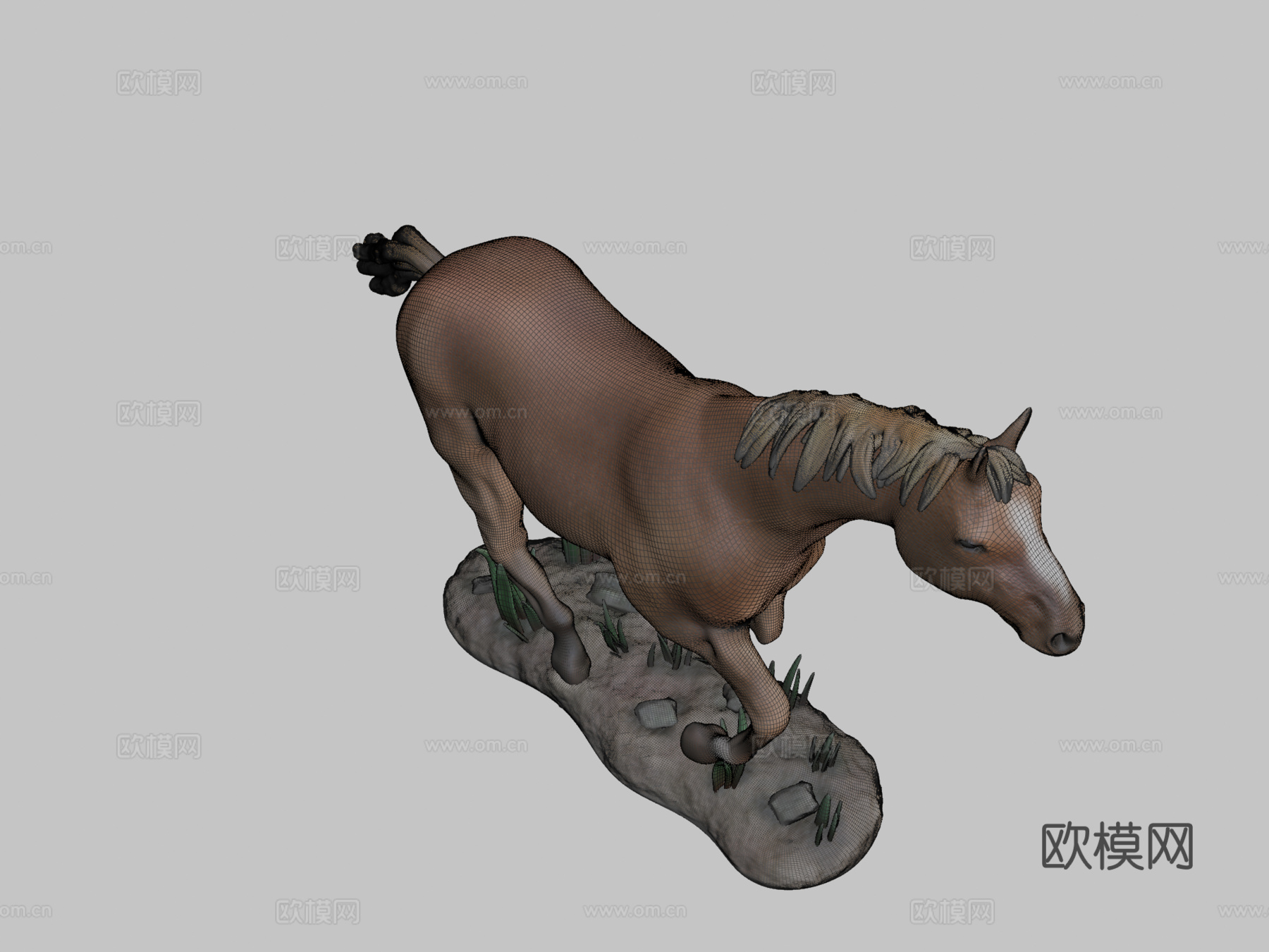 奔腾马-下载-3D可打印3d模型