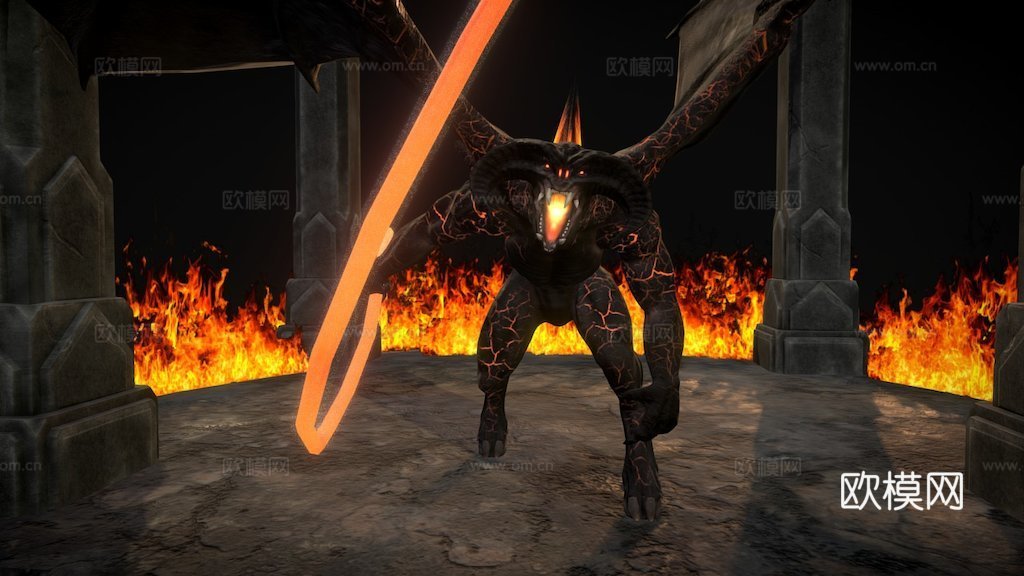 魔苟斯的炎魔3d模型