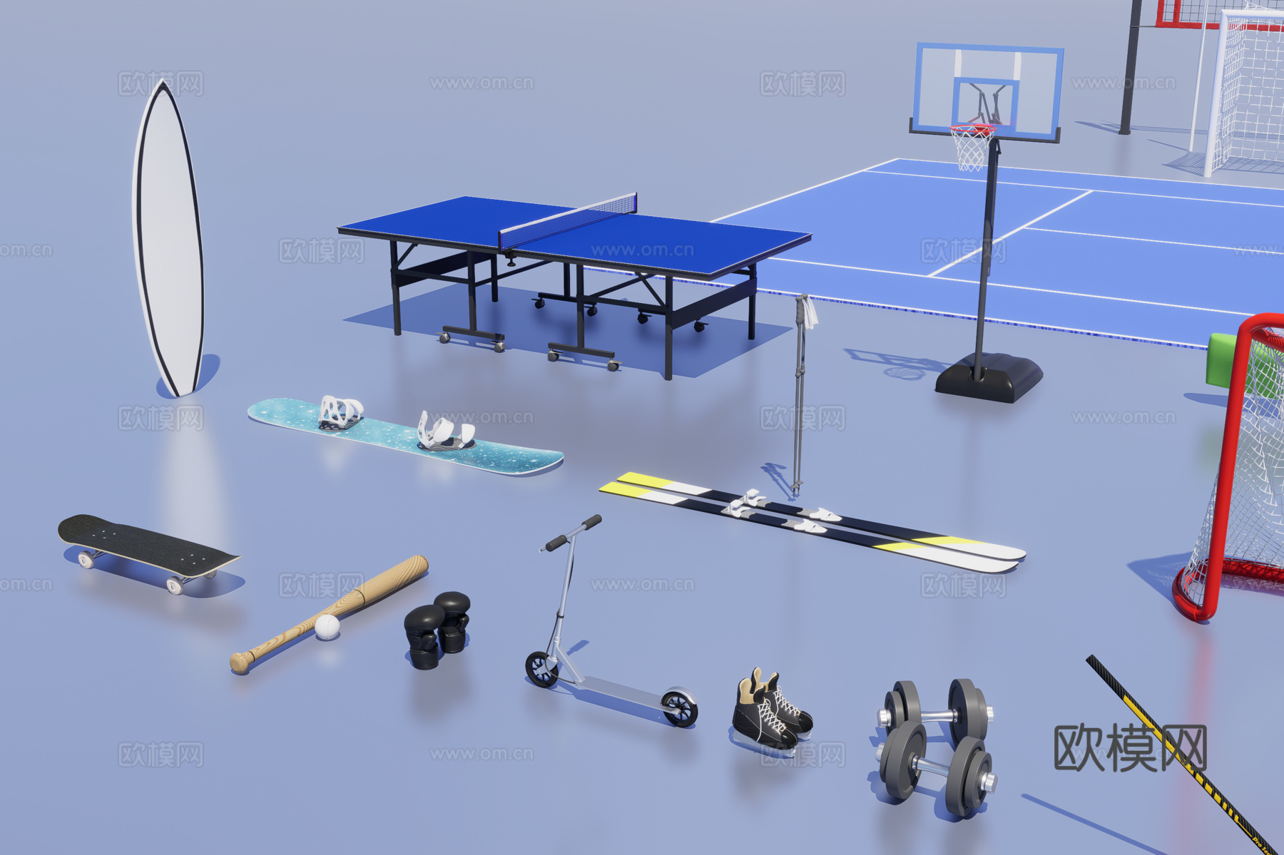 运动体育设施3d模型