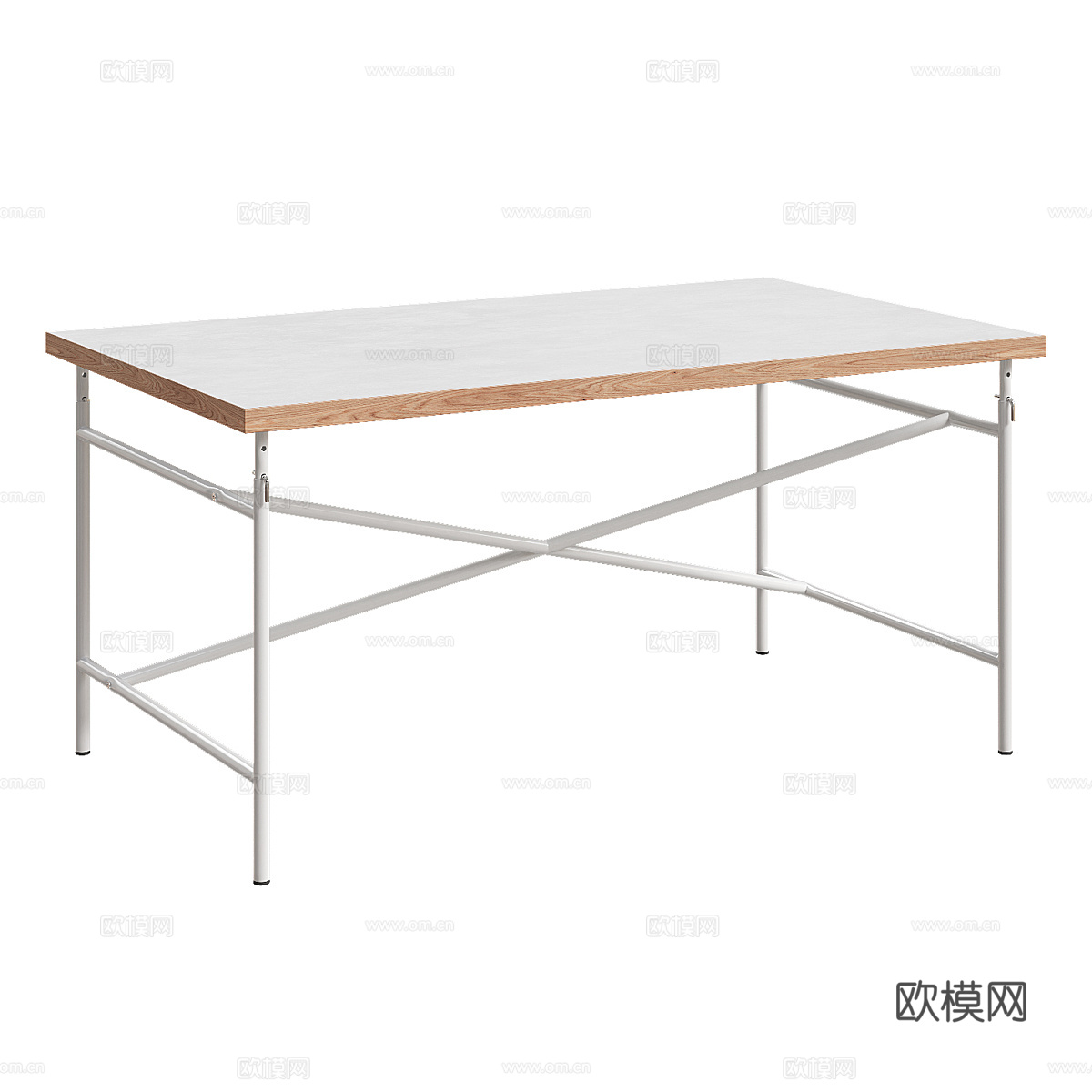 现代极简大板桌 工作台3d模型
