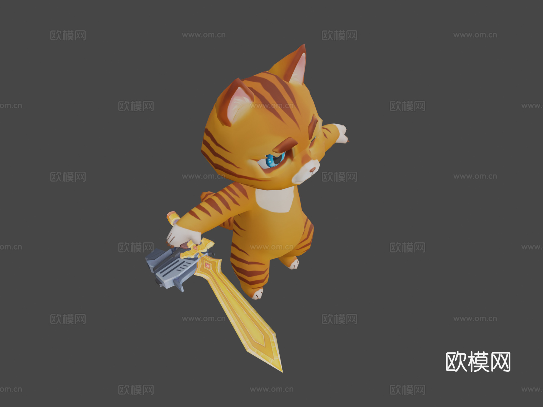 卡通猫3d模型