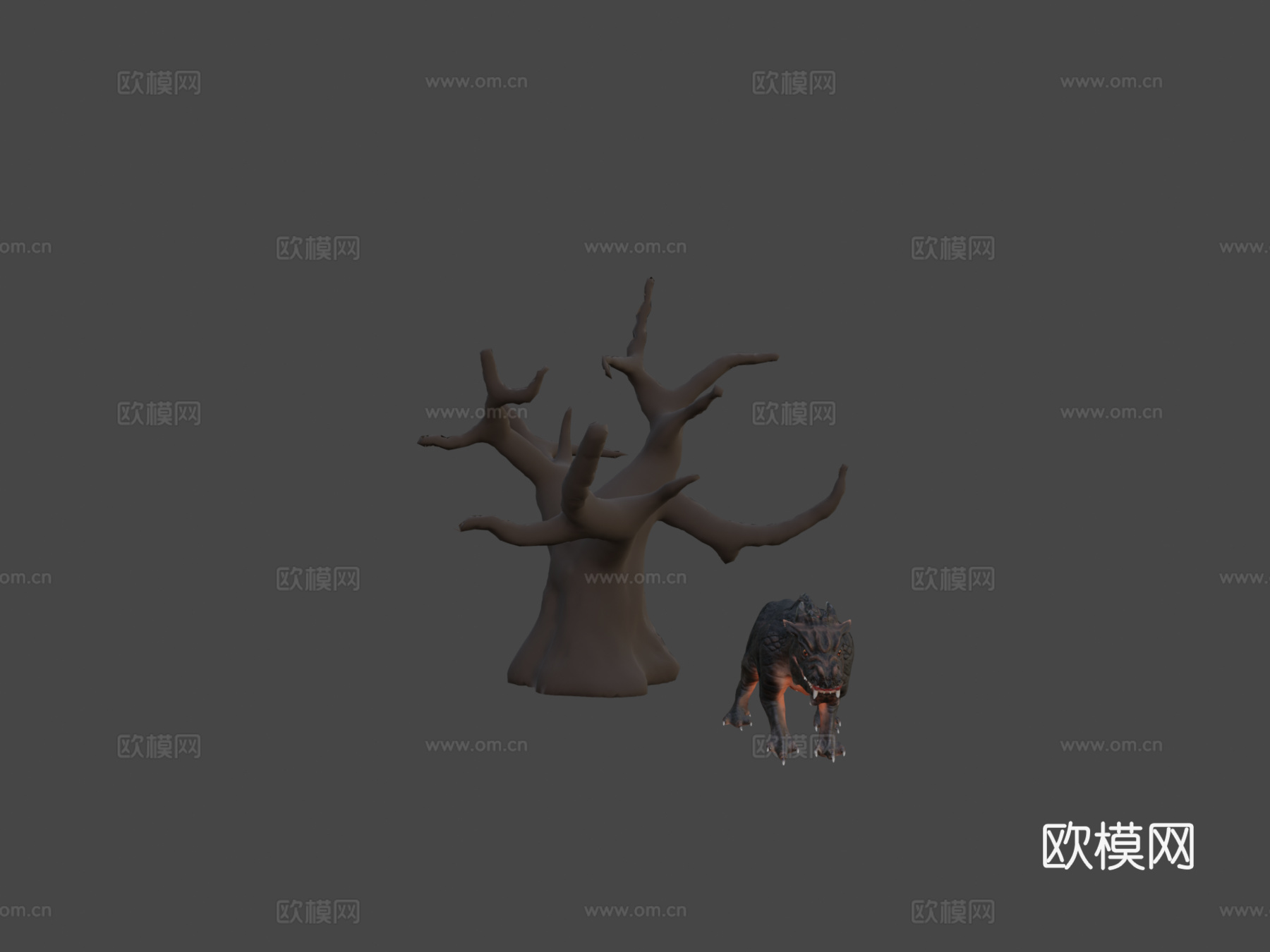 改良大型猫科动物-动画版3d模型
