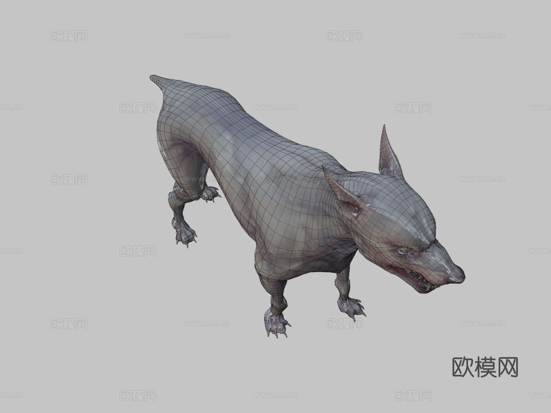 变异狗动画3d模型