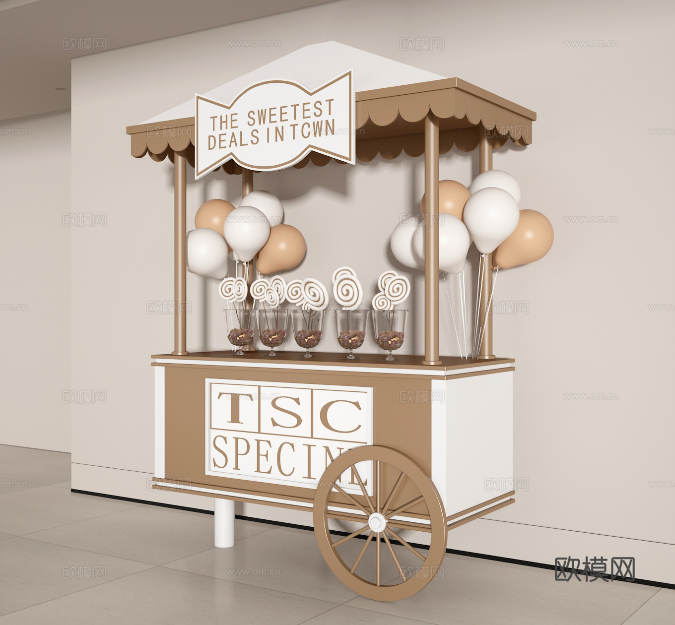 售货车3d模型