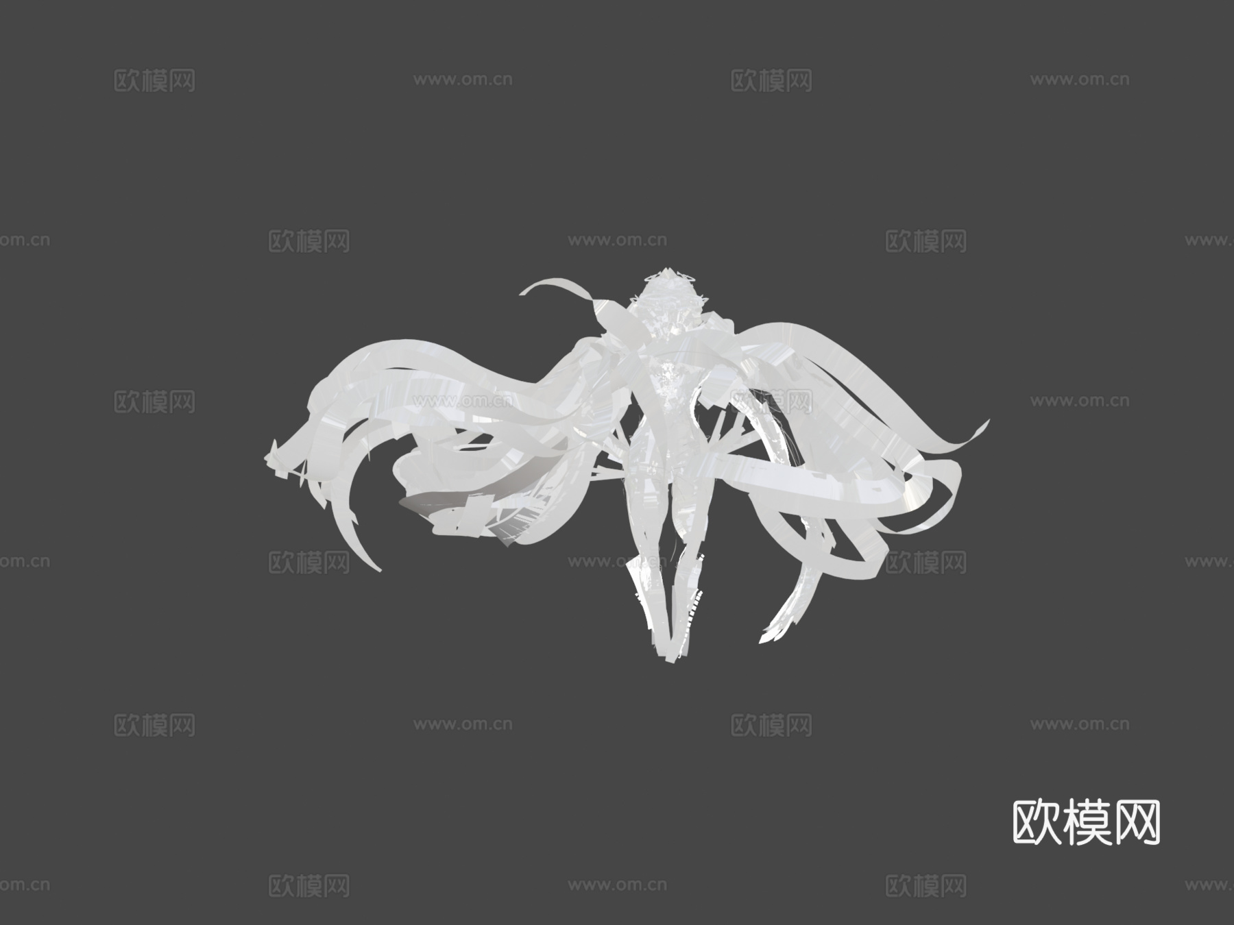 幻影刺客-刀塔2-倾斜笔刷3d模型