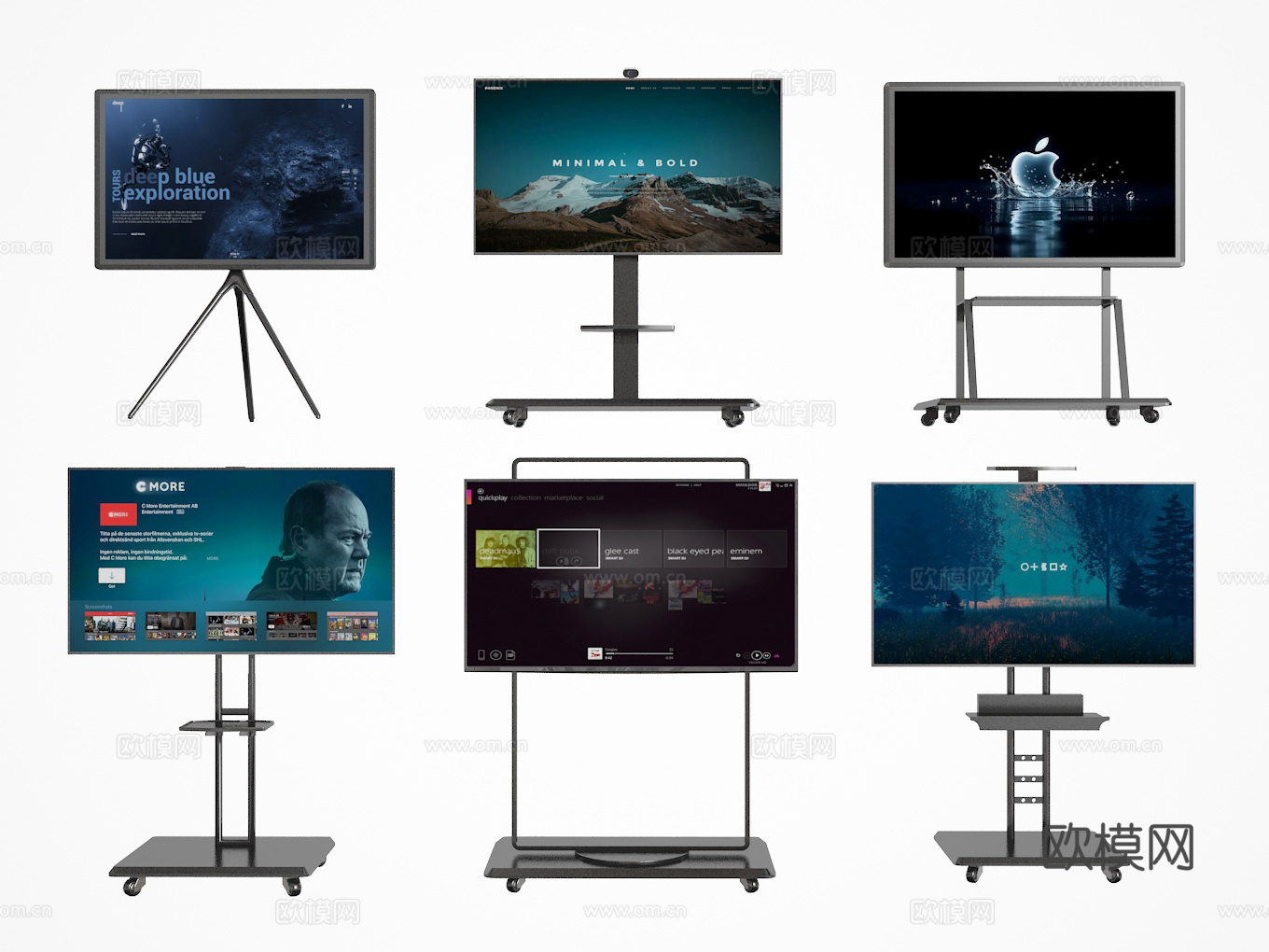 电视机3d模型