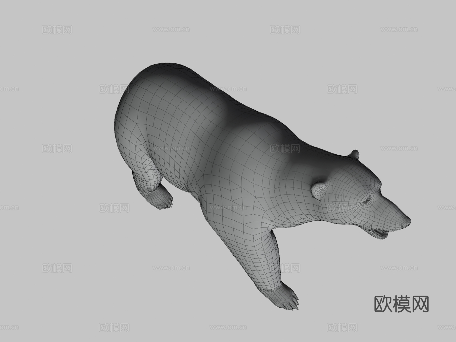 北极熊3d模型
