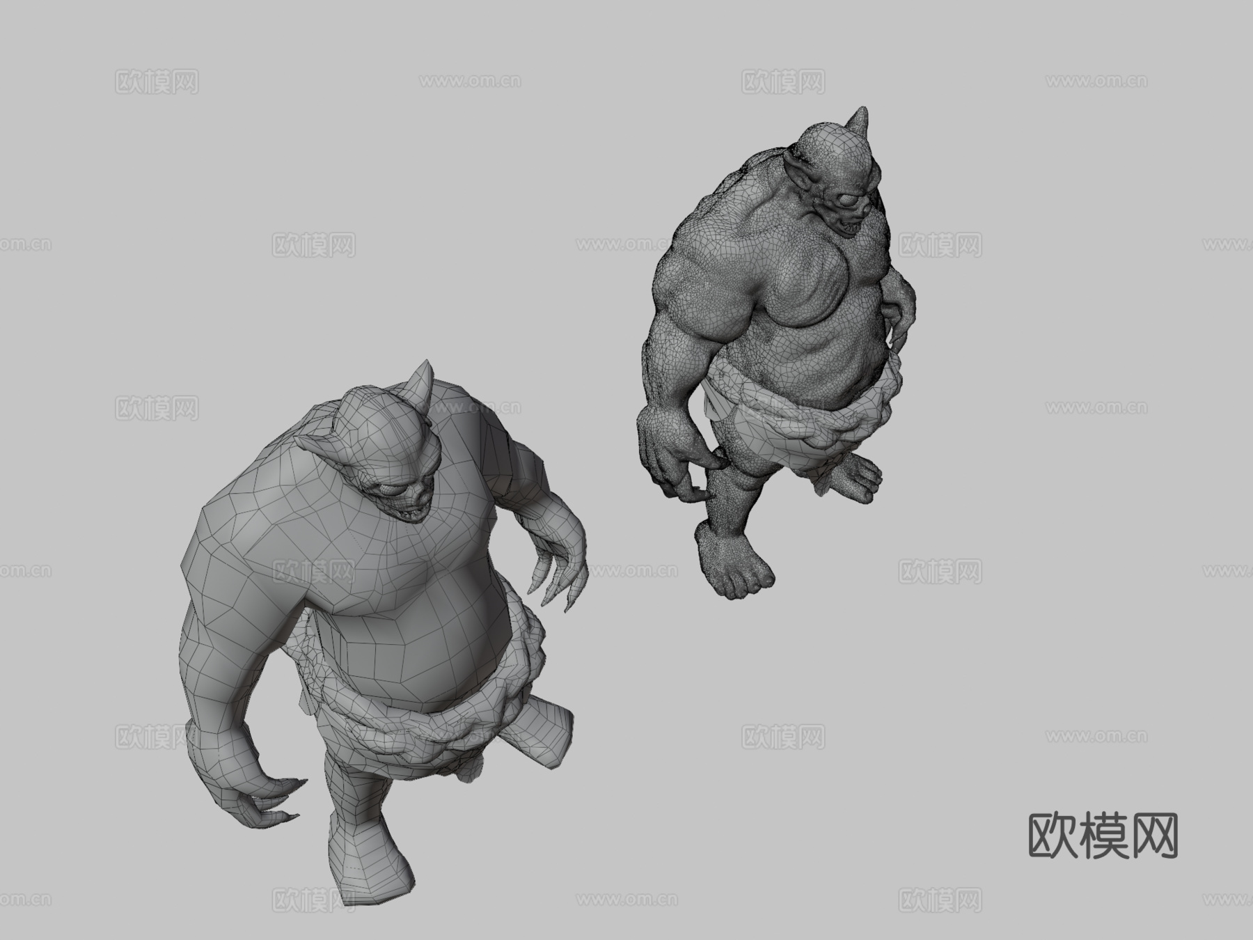 不是怪物3d模型