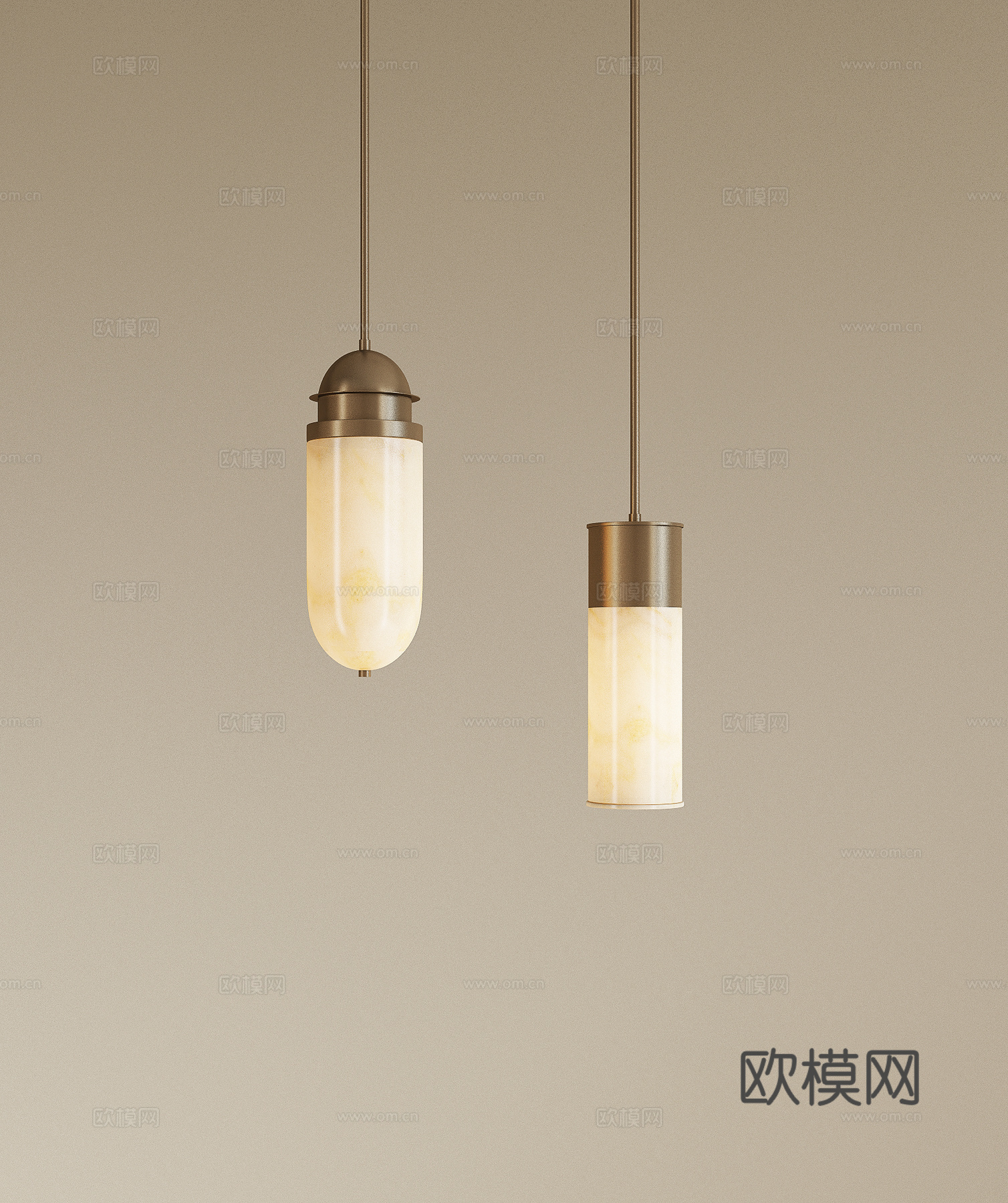 现代轻奢吊灯 金属吊灯 床头吊灯 餐厅吊灯 吧台吊灯su模型