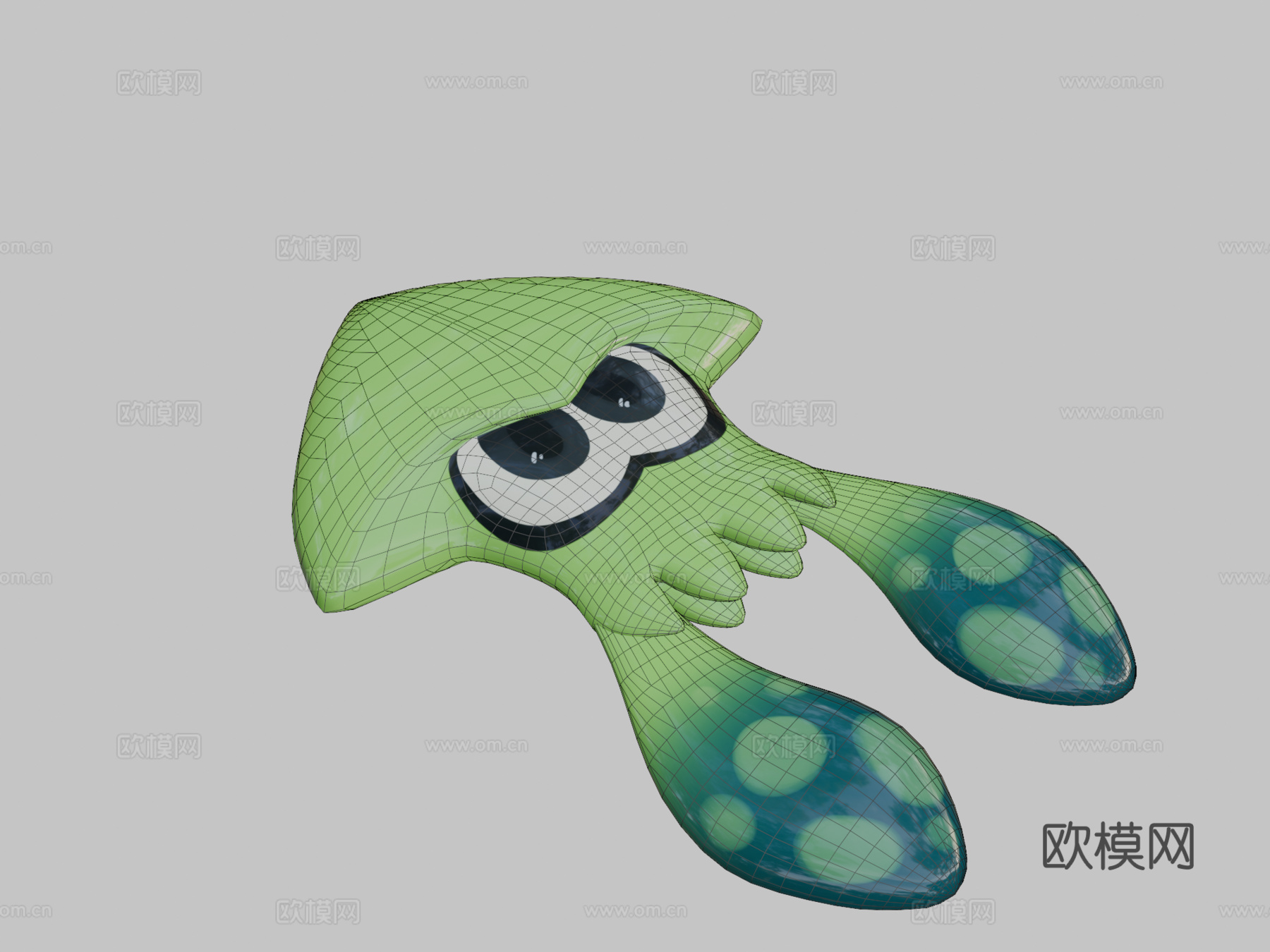 喷射乌贼3d模型