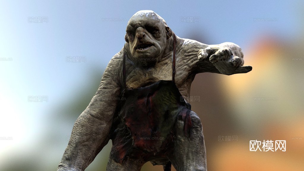 威塔洞穴巨魔伯特3d模型