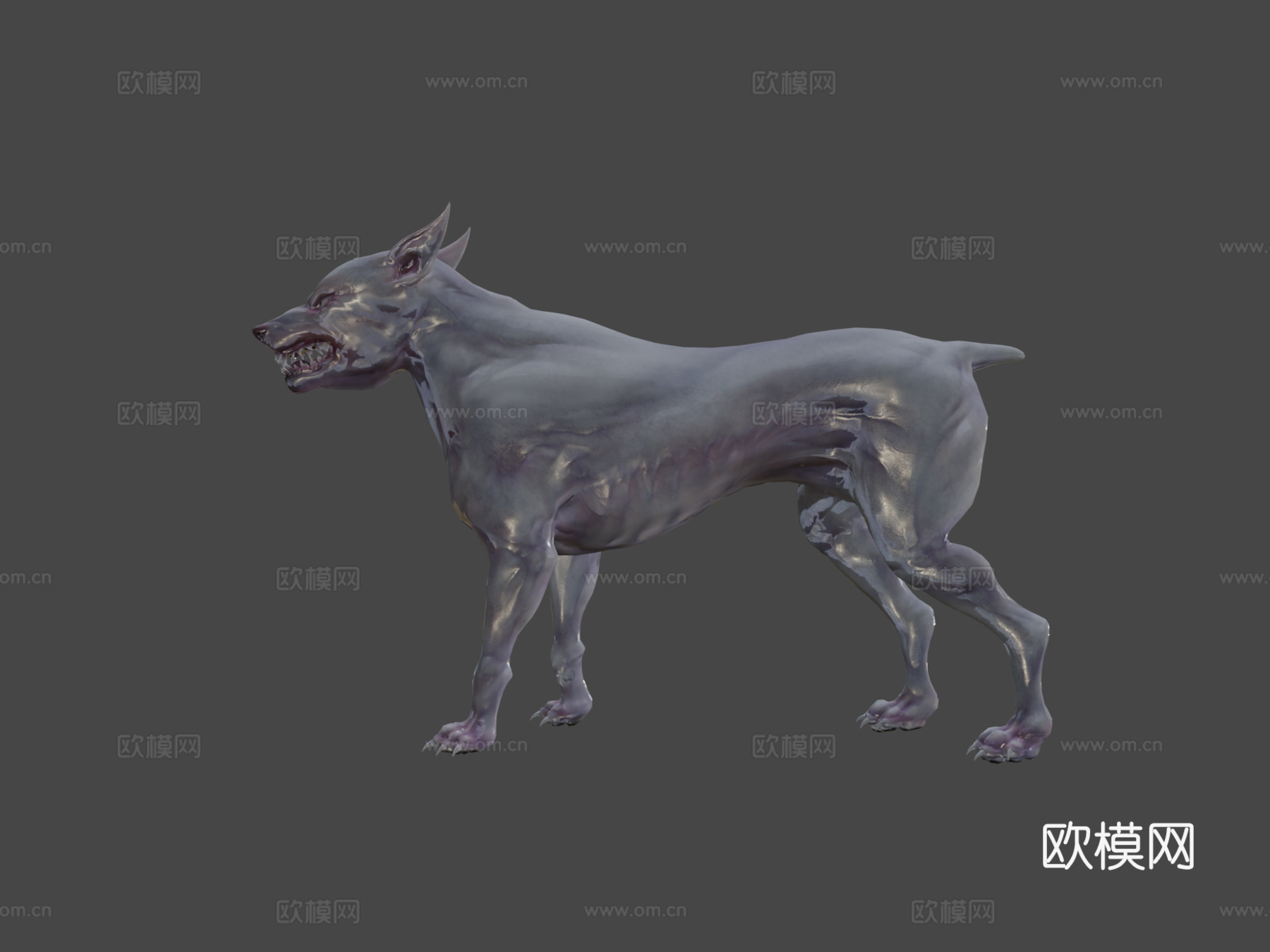 变异狗动画3d模型