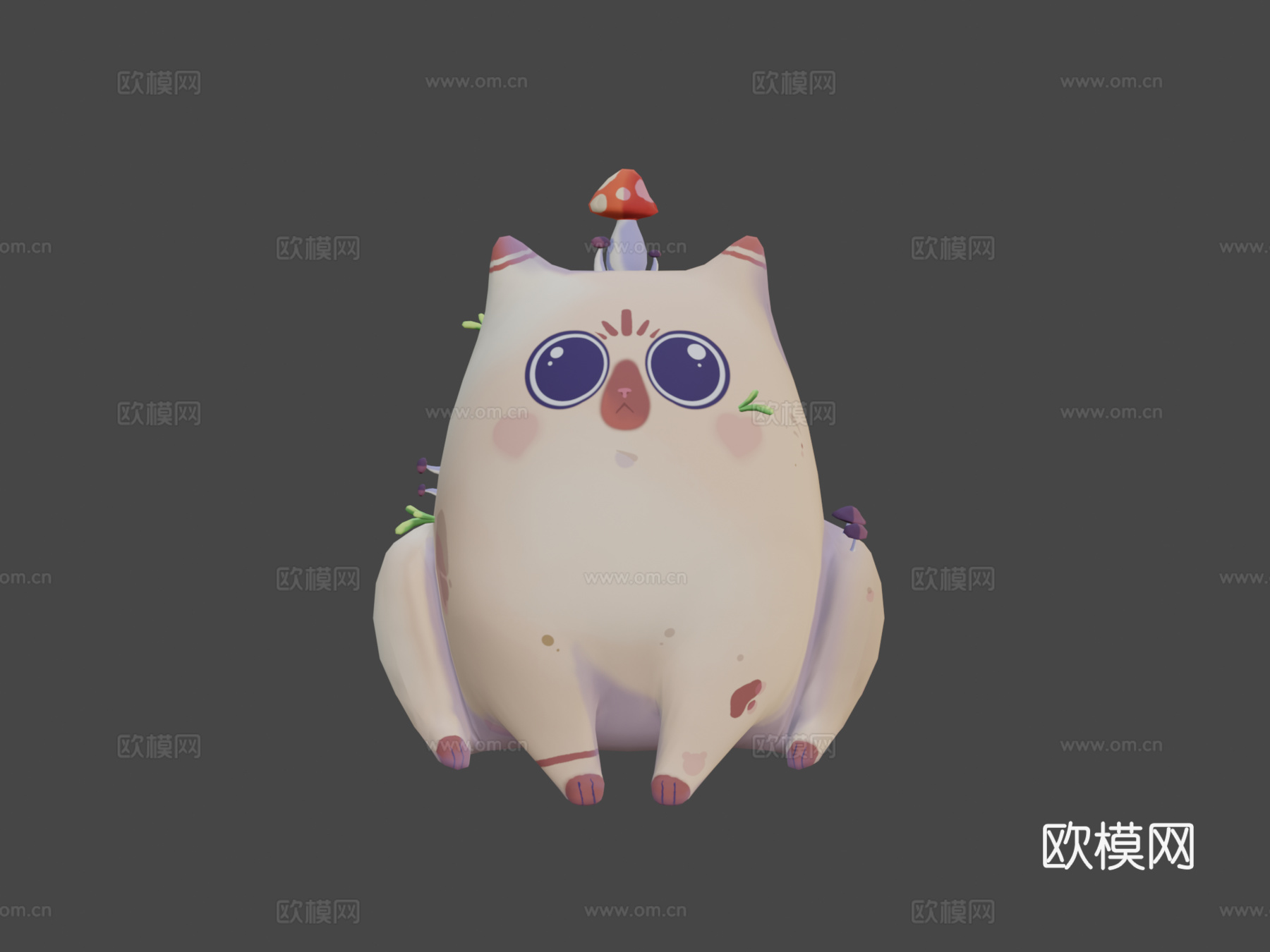 可爱小猫3d模型