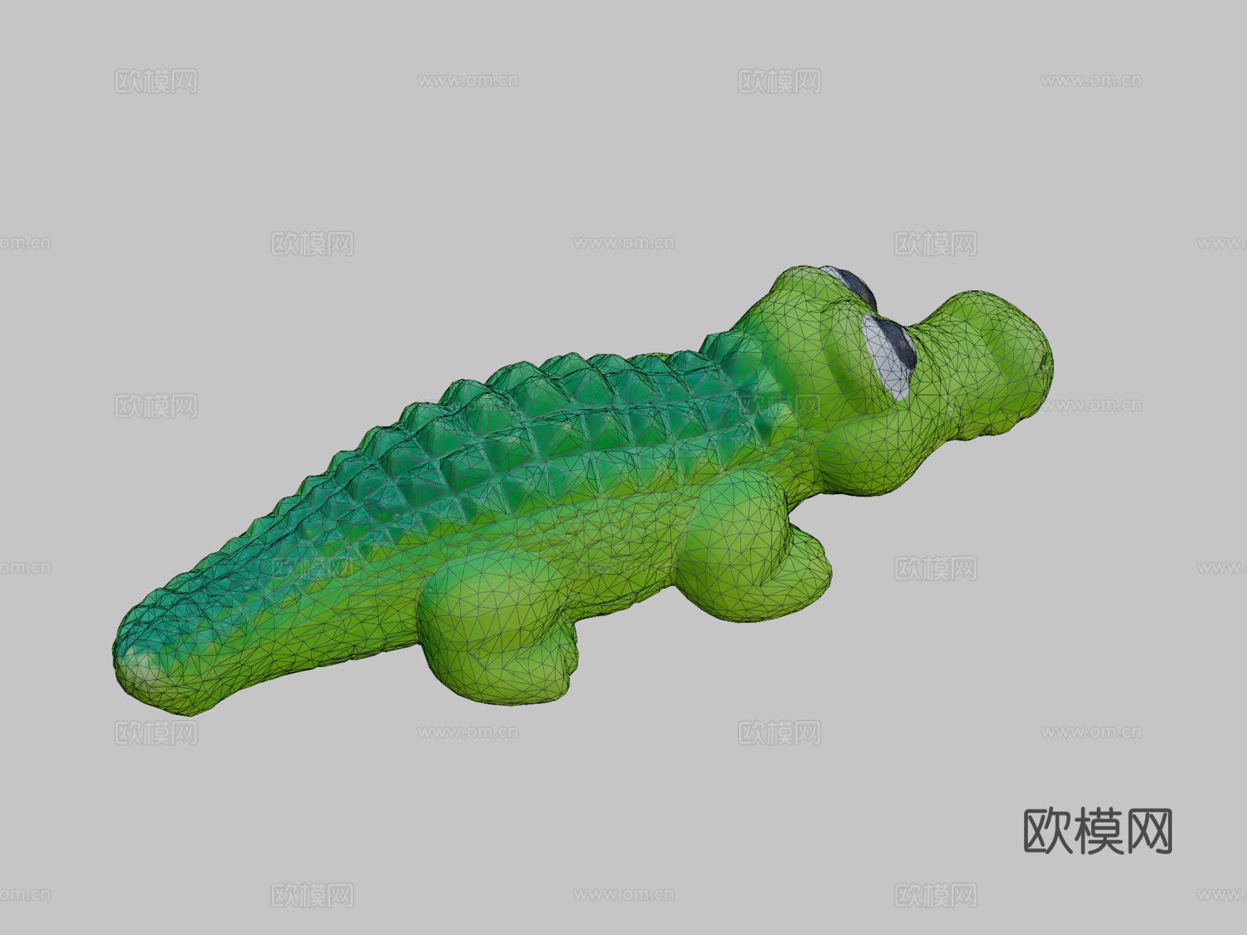 鳄鱼狗玩具3D扫描3d模型