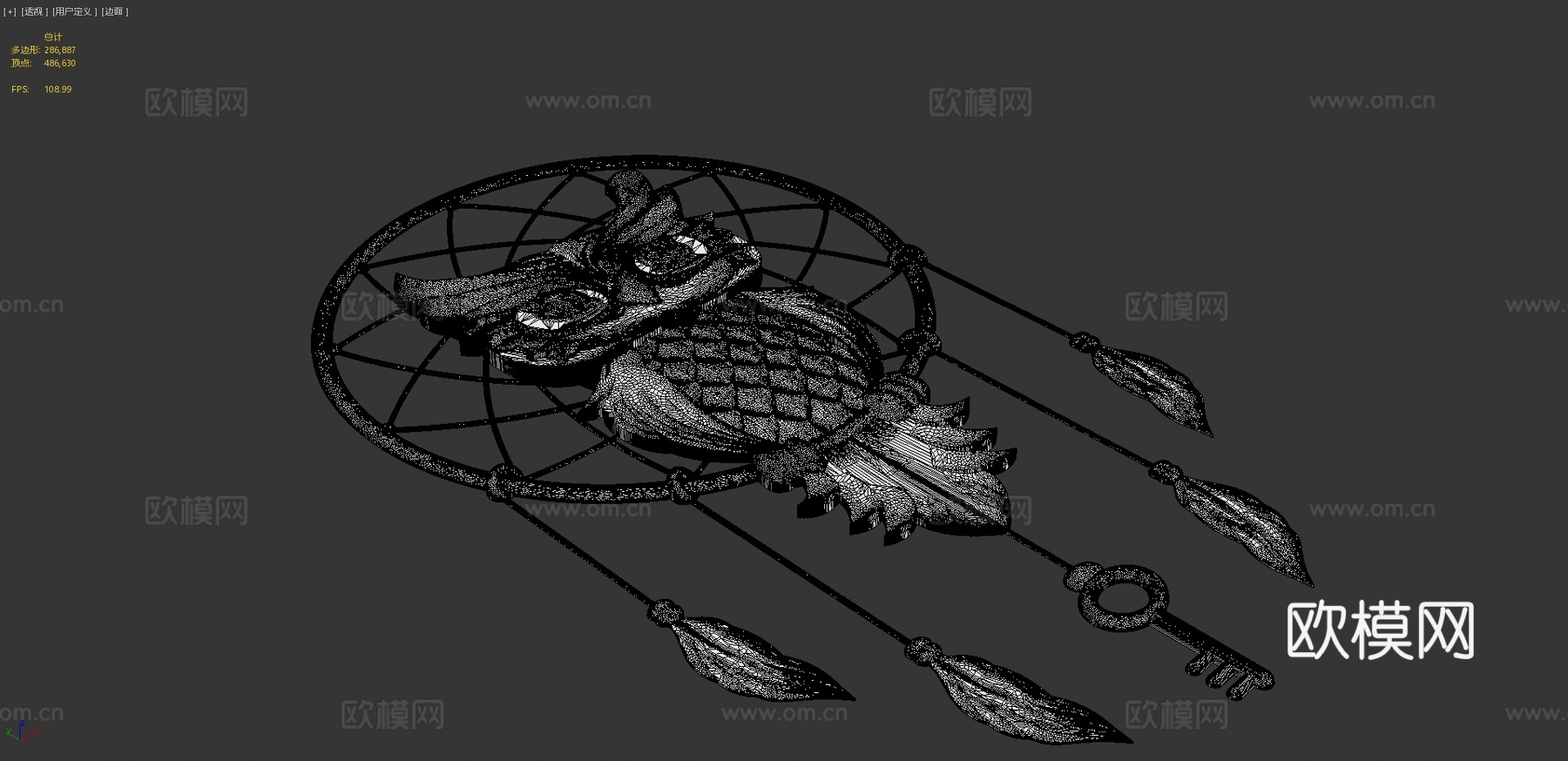 捕梦网3d模型