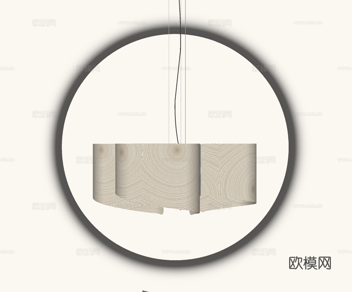 现代儿童房吊灯su模型