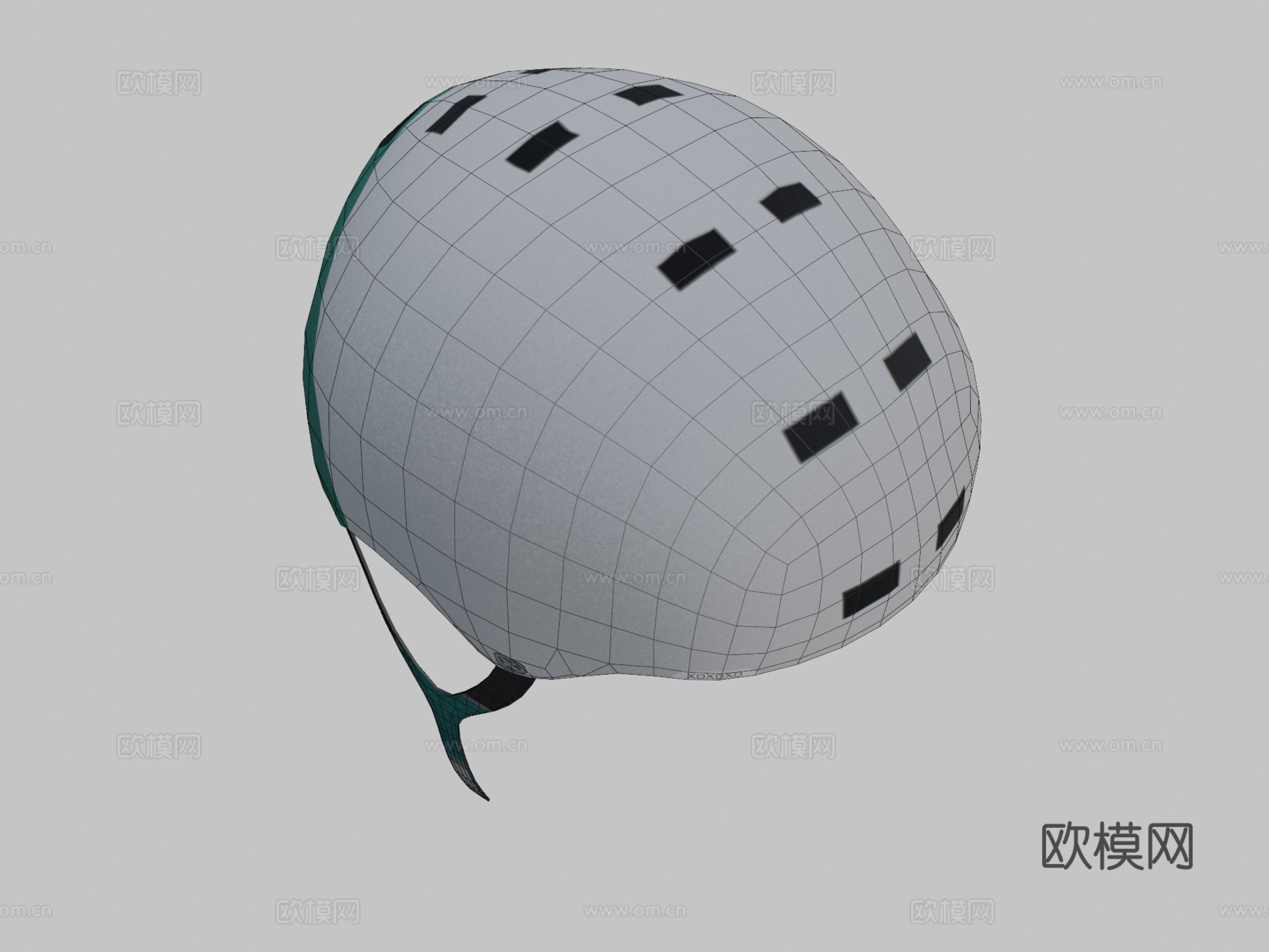 自行车帽3d模型