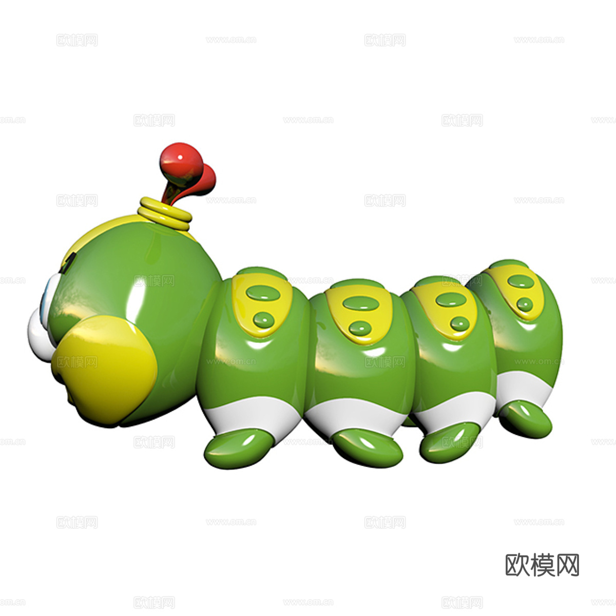 毛毛虫玩具3d模型