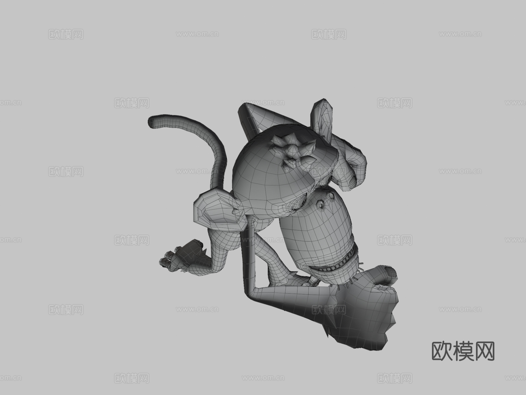 猴子低多边形3d模型