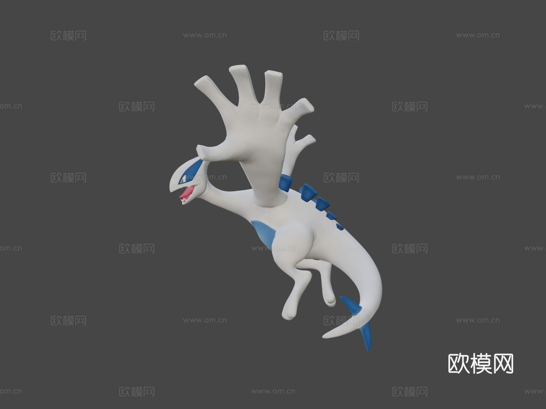 洛奇亚雕像3d模型