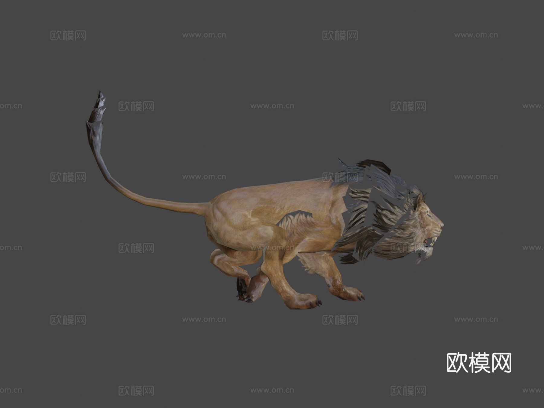 狮子3d模型