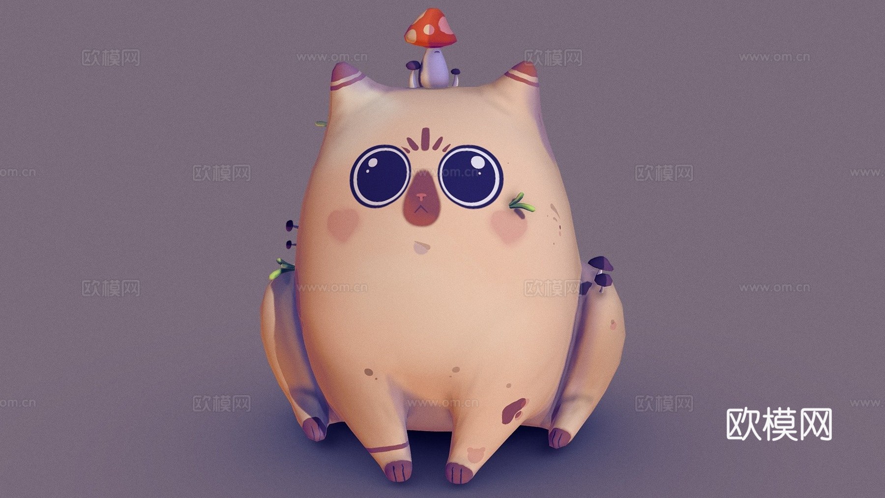 可爱小猫3d模型